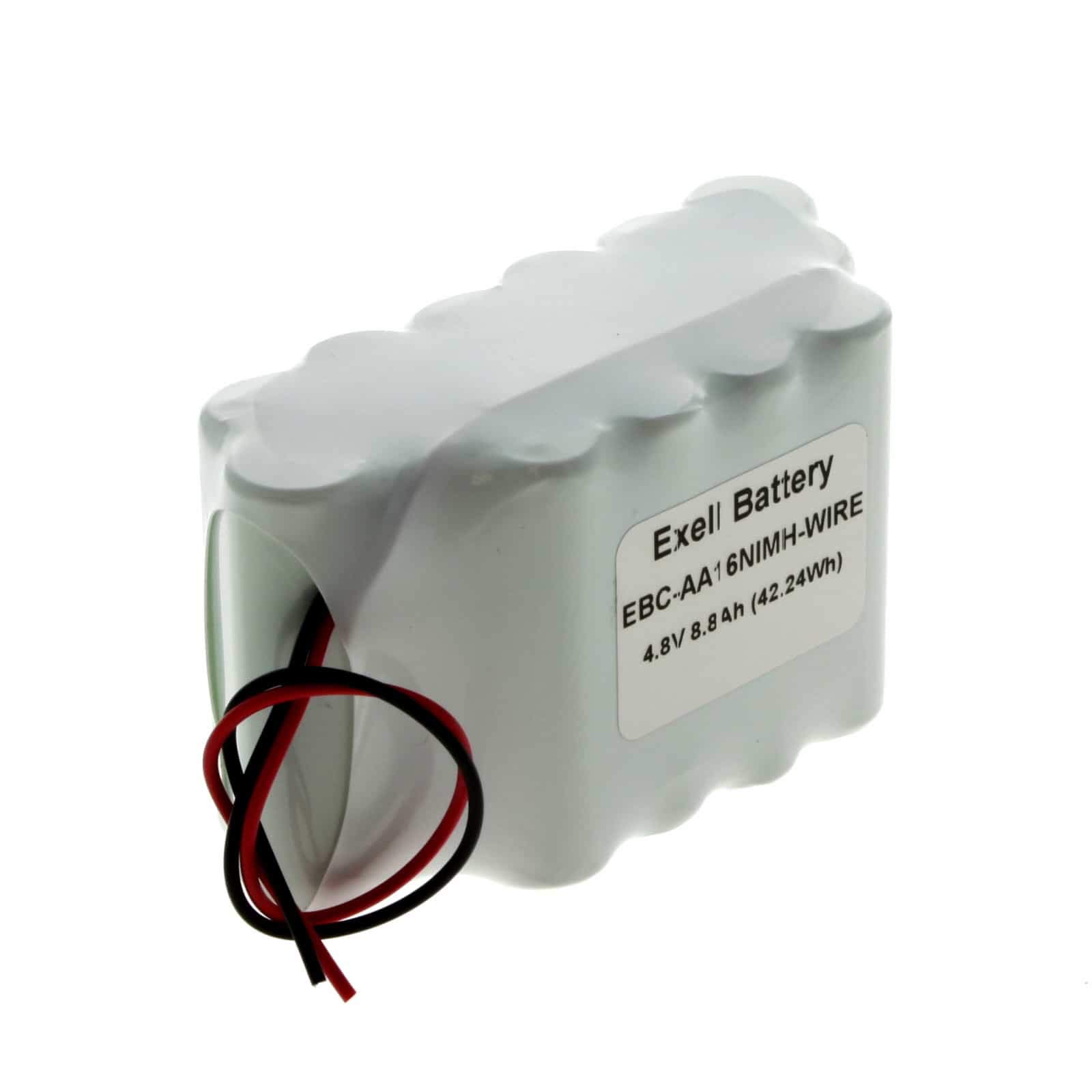 2 Pack 4.8V 8.8Ah Rechargeable NiMH Battery Packs for Hobby Model Toys, FRS Radios, Exit Lights - Perfect for RC Cars, Emergency Lighting & Wireless Communication Devices