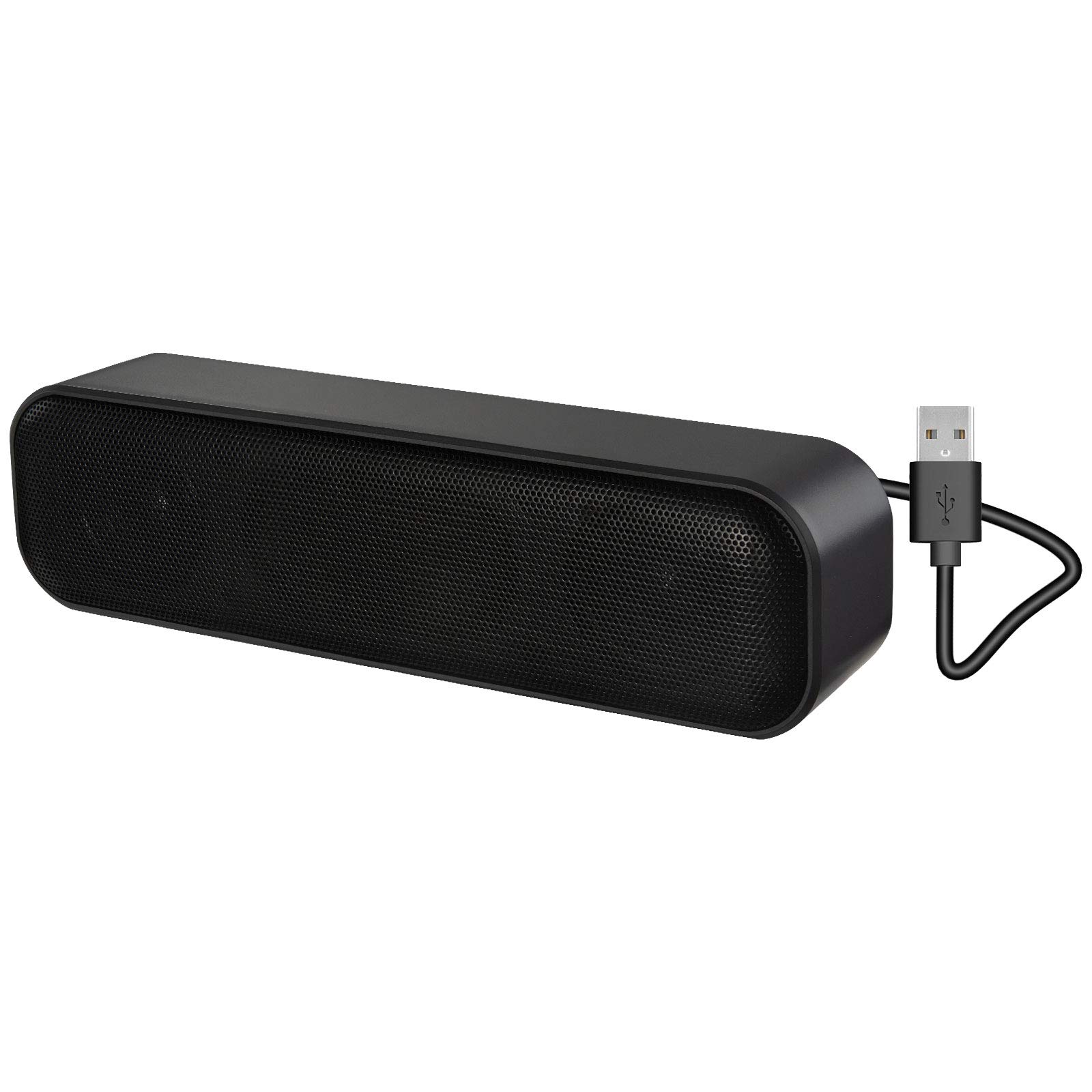 ZETIY USB Computer Speaker - Mini Soundbar for PC & Mac, Plug & Play for Home/Office