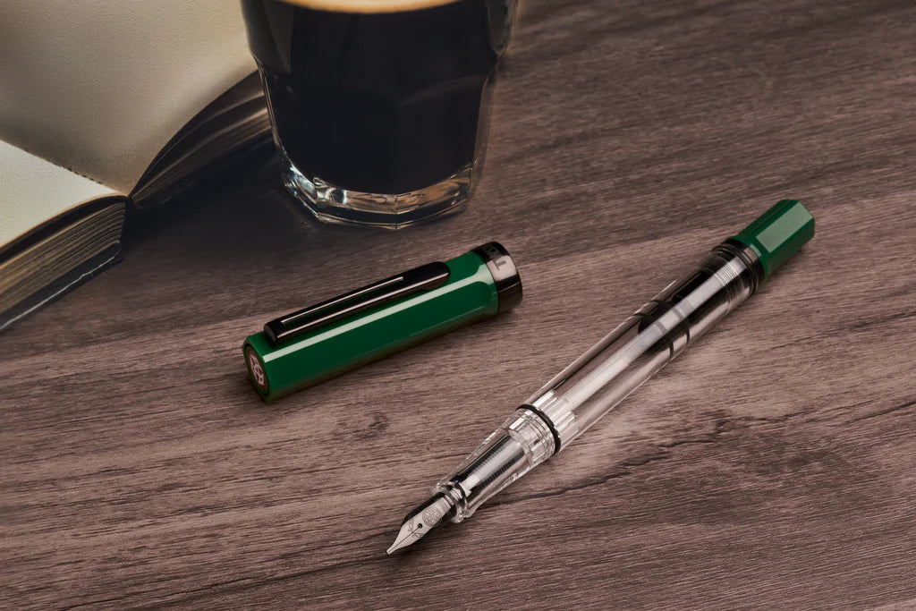 TWSBI Eco Irish Green Fountain Pen with Onyx Black Trim - Premium Writing Instrument for Calligraphy, Journaling & Everyday Use