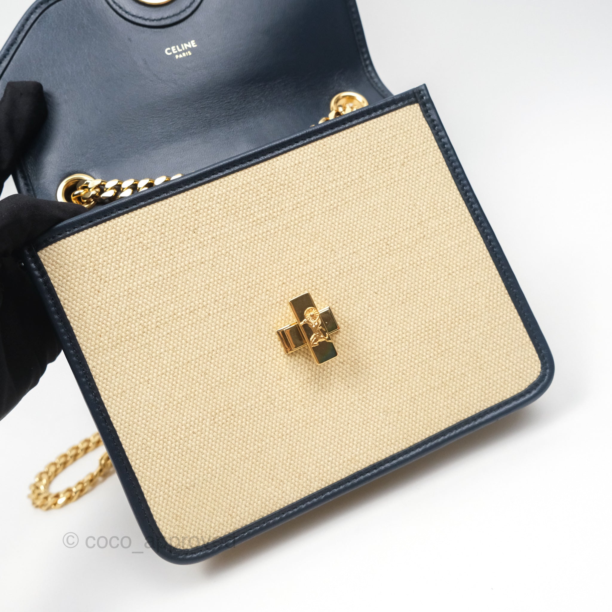 Celine Sulky Clutch Bag in Beige with Gold Hardware - Elegant Evening Purse for Women's Night Out & Special Occasions