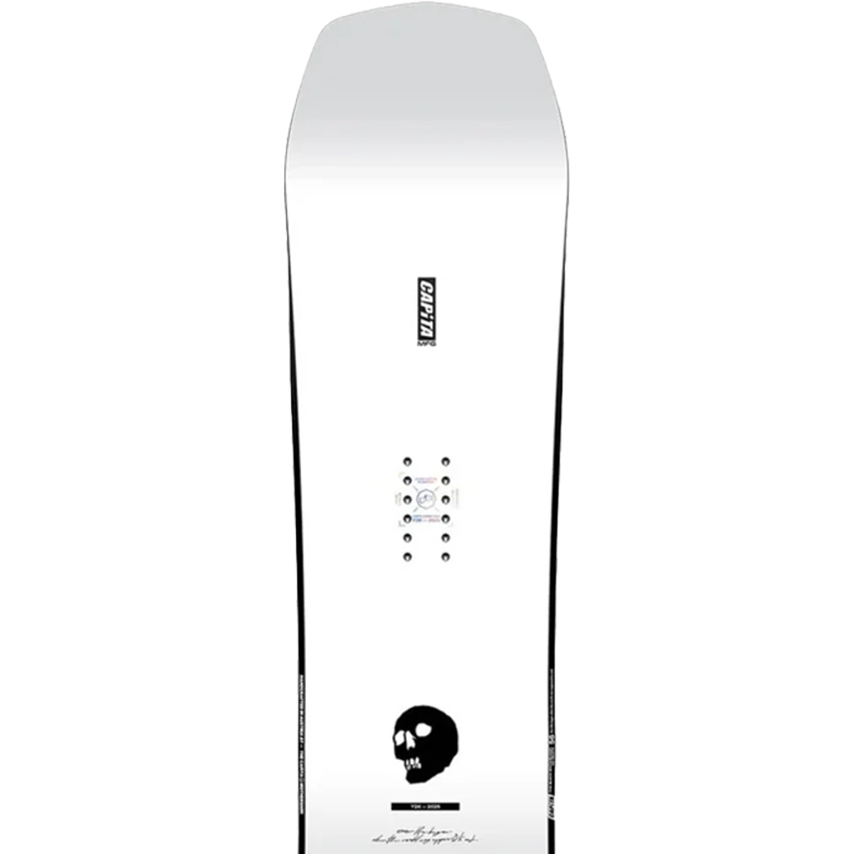 Black Snowboard of Death - High-Performance Freeride Snowboard for Extreme Powder & Backcountry Riding | Perfect for Deep Snow & Off-Piste Adventures