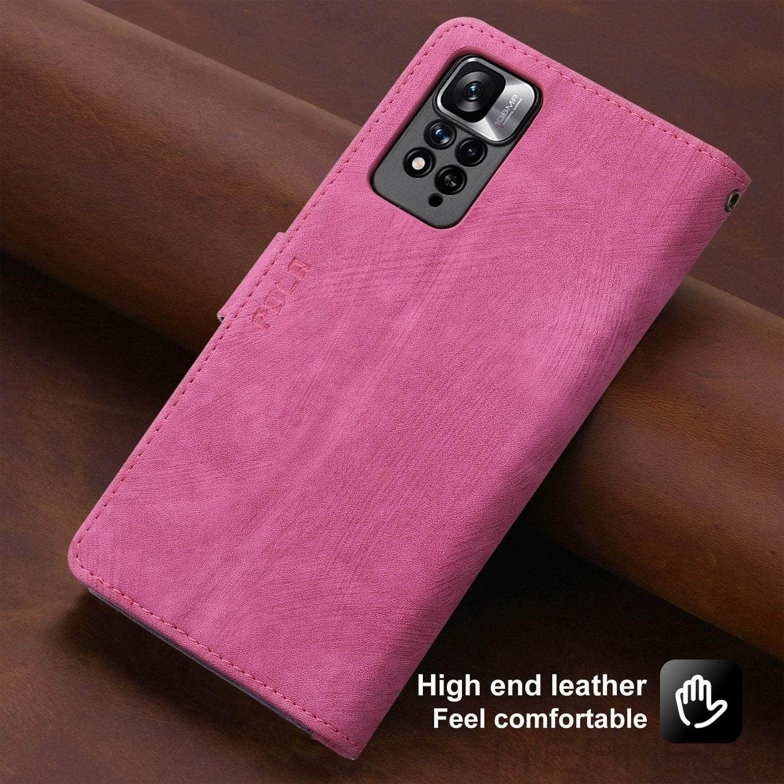 Samsung Galaxy A24 Anti-Theft Leather Phone Case with Brush Texture - Perfect for Travel, Commuting & Daily Protection