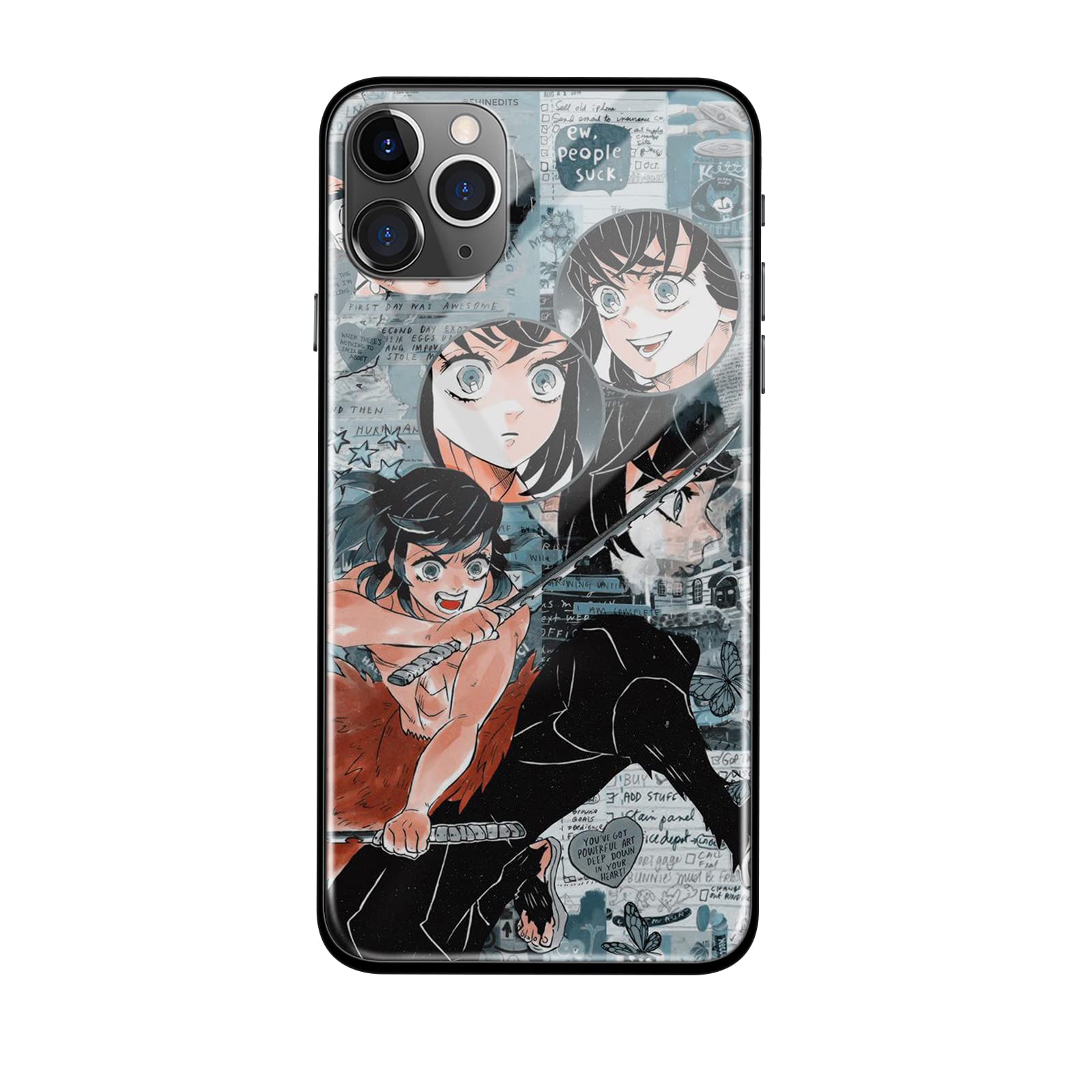 Anime Demon Slayer Tokitou Muichirou Fashion Glass Phone Case for iPhone 13 - Slim Full Body Protective Cover - Perfect for Fans, Cosplay & Daily Use