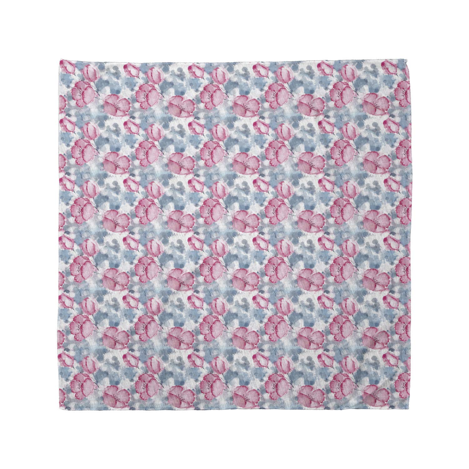 Ambesonne Floral Watercolor Bandana - Unisex Spring Head & Neck Scarf for Women & Men | Perfect for Outdoor Activities, Festivals, and Fashion Accessories