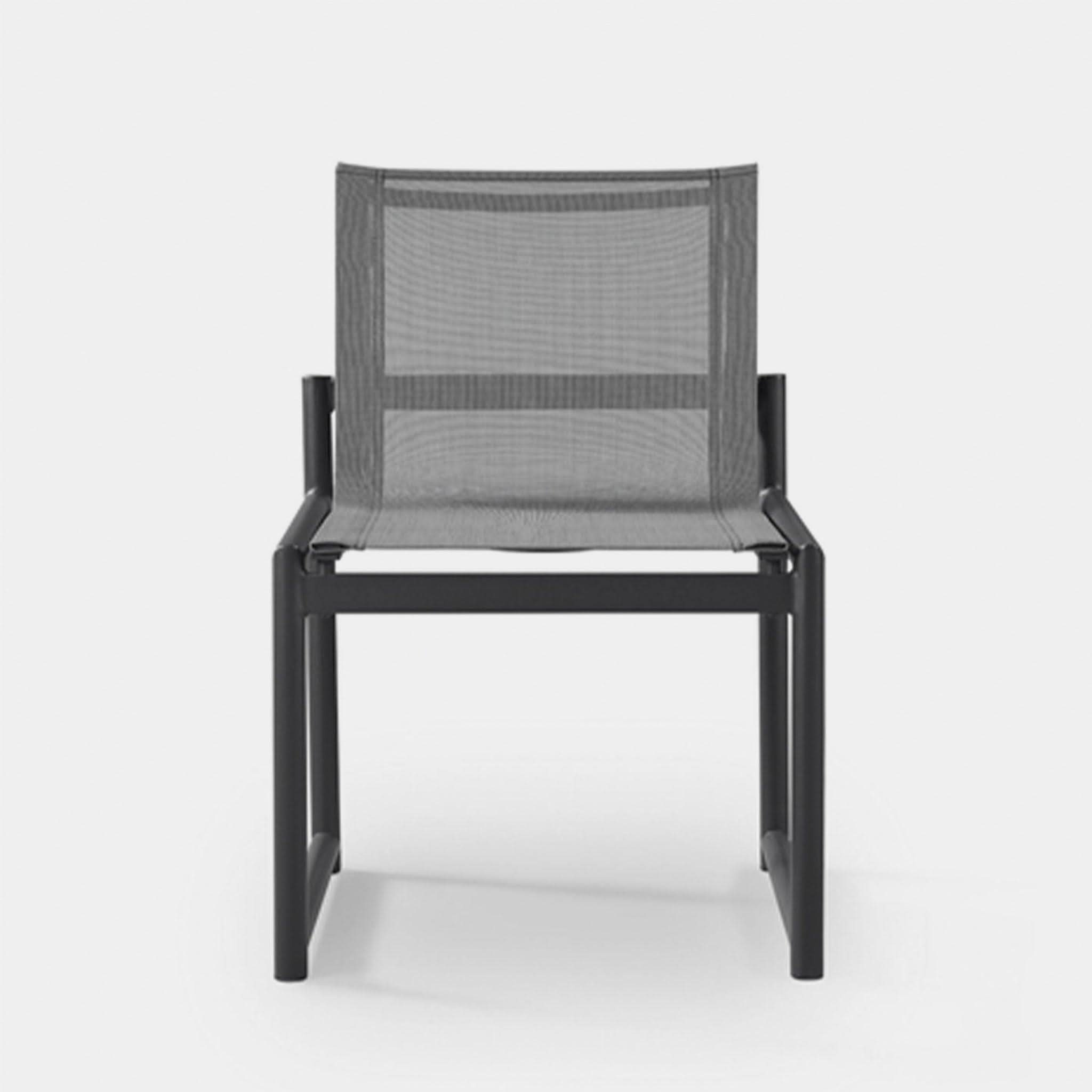 Breeze XL Aluminum Armless Dining Chair - Lightweight Modern Patio & Indoor Dining Chair for Kitchen, Restaurant, and Outdoor Use