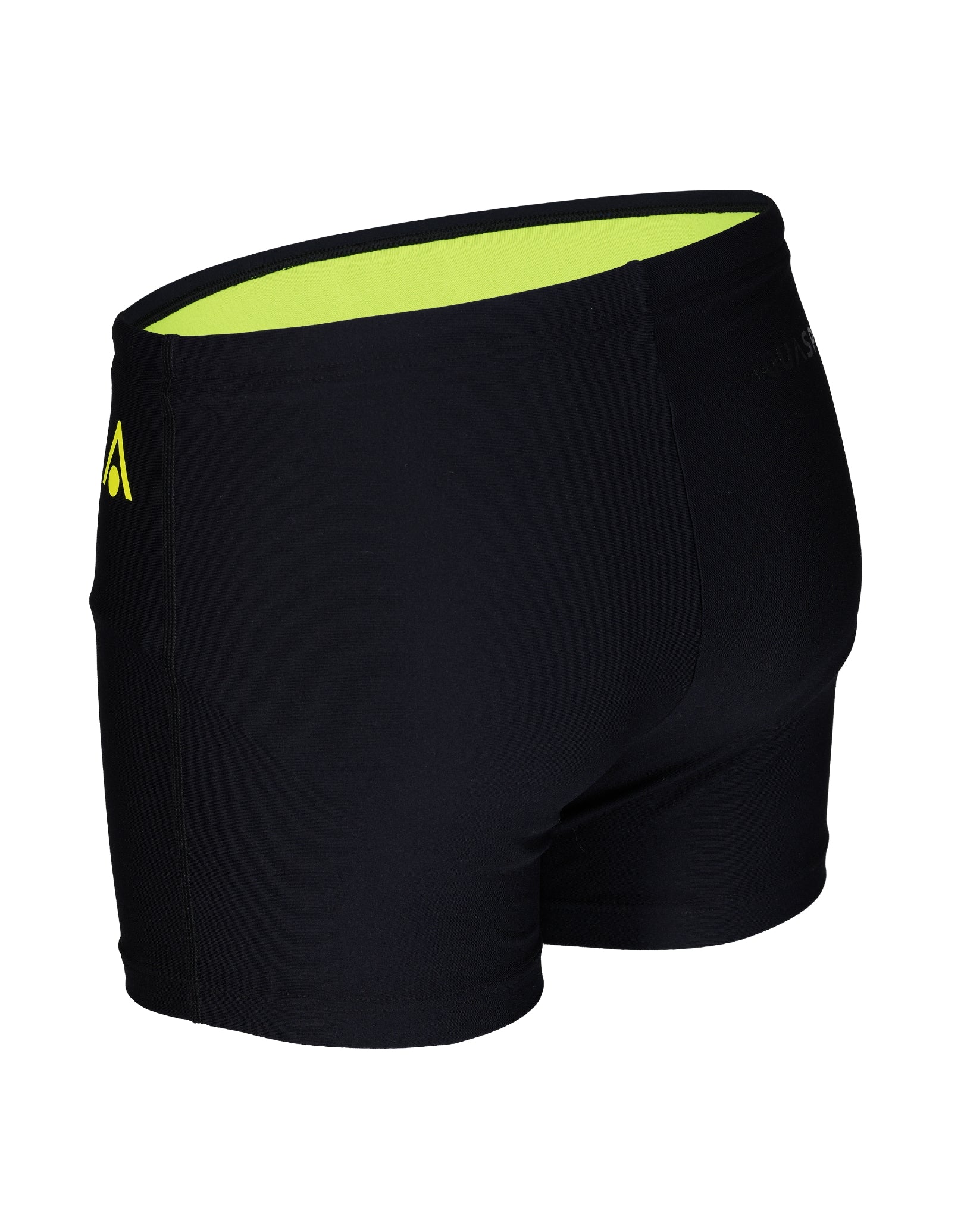 Essential Swim Boxer Briefs for Men - Quick Dry, Comfortable & Stylish Black/Yellow - Perfect for Swimming, Beach & Water Sports