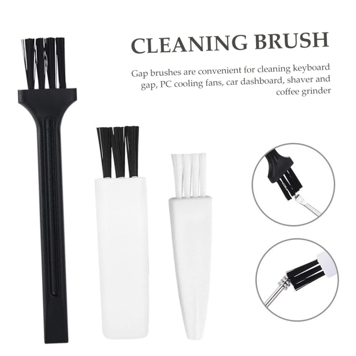 Hemoton 30pcs Shaver Cleaning Brush Set - Portable Electric Razor Cleaner for Men, Mustache & Beard Comb, Plastic Trimmer Brush for Facial Hair - Perfect for Travel, Home & Salon Grooming Kits