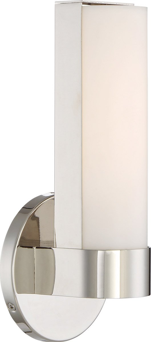 6 Inch 10W LED Bathroom Vanity Light with Polished Nickel Finish - Perfect for Modern Bathroom, Powder Room & Dressing Area Lighting