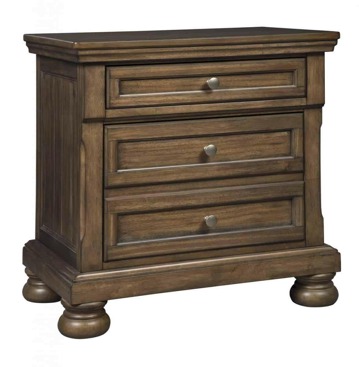 Flynnter Nightstand B719 92 - Modern Bedside Table with Storage Drawer, Wooden End Table for Bedroom, Living Room & Office - Perfect for Small Spaces, Apartment Essentials & Home Decor