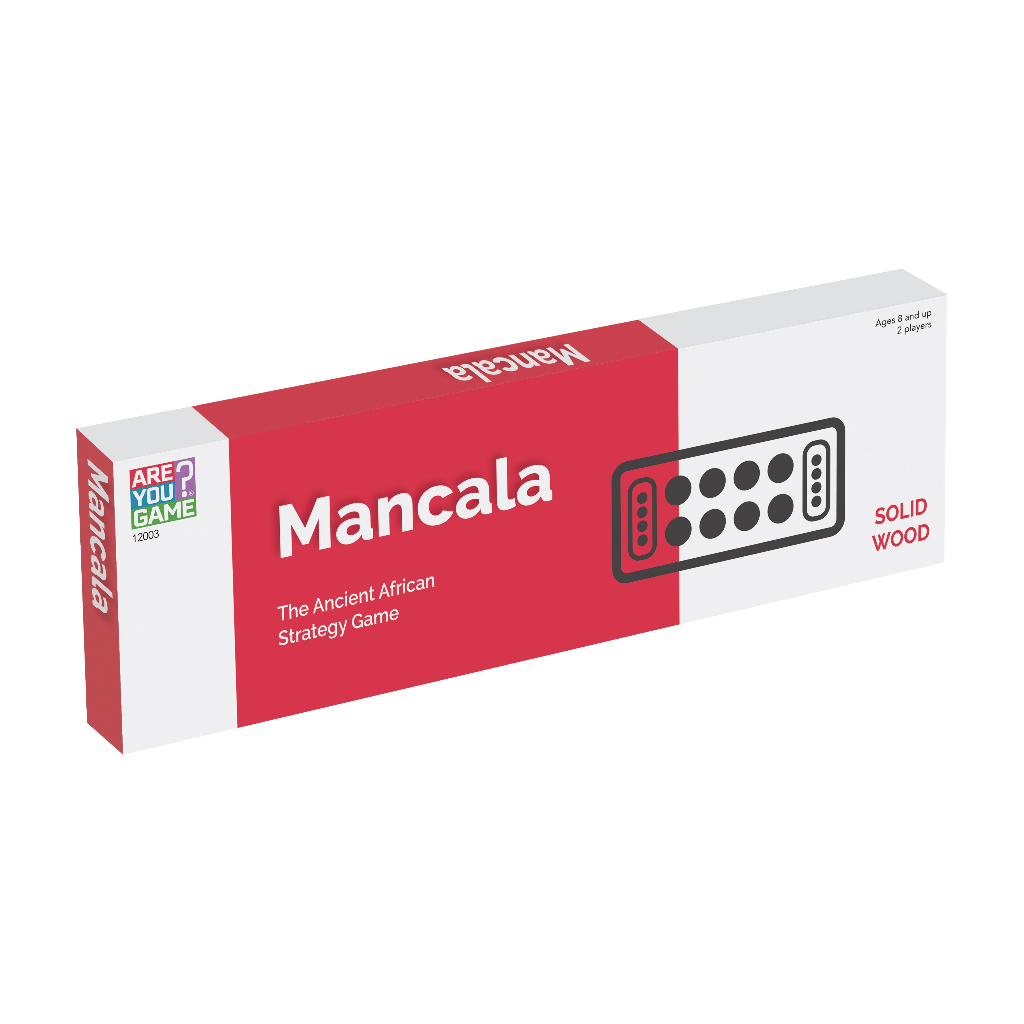 Premium Solid Wood Mancala Board Game - Classic Ancient Strategy Game for Family Fun, Kids & Adults - Perfect for Game Nights, Travel & Educational Play