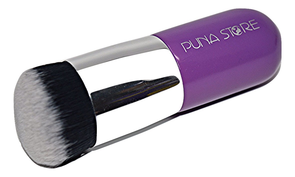 Puna Store Professional Makeup Brush Set - Soft Face Powder & Blush Brush (Purple & Silver) for Flawless Contouring & Blending | Perfect for Everyday Makeup & Professional Makeup Artists