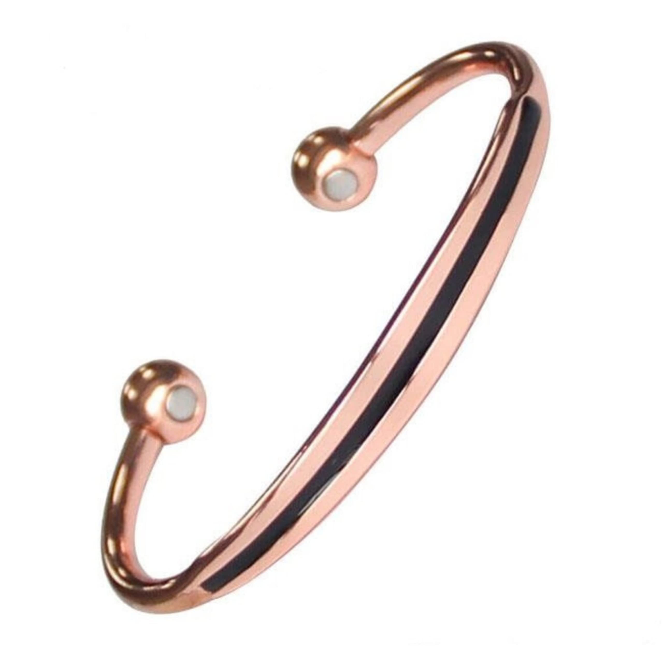 Pure Copper Magnetic Therapy Bracelet with 2 Strong Magnets & Color Bands - Relieve Pain, Improve Circulation for Men & Women - Perfect for Arthritis, Joint Pain & Daily Wellness