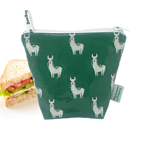 Eco-Friendly Reusable Sandwich Bags - Alpaca Print Design | Leakproof & Washable | Perfect for School Lunches, Picnics & Travel Snacks