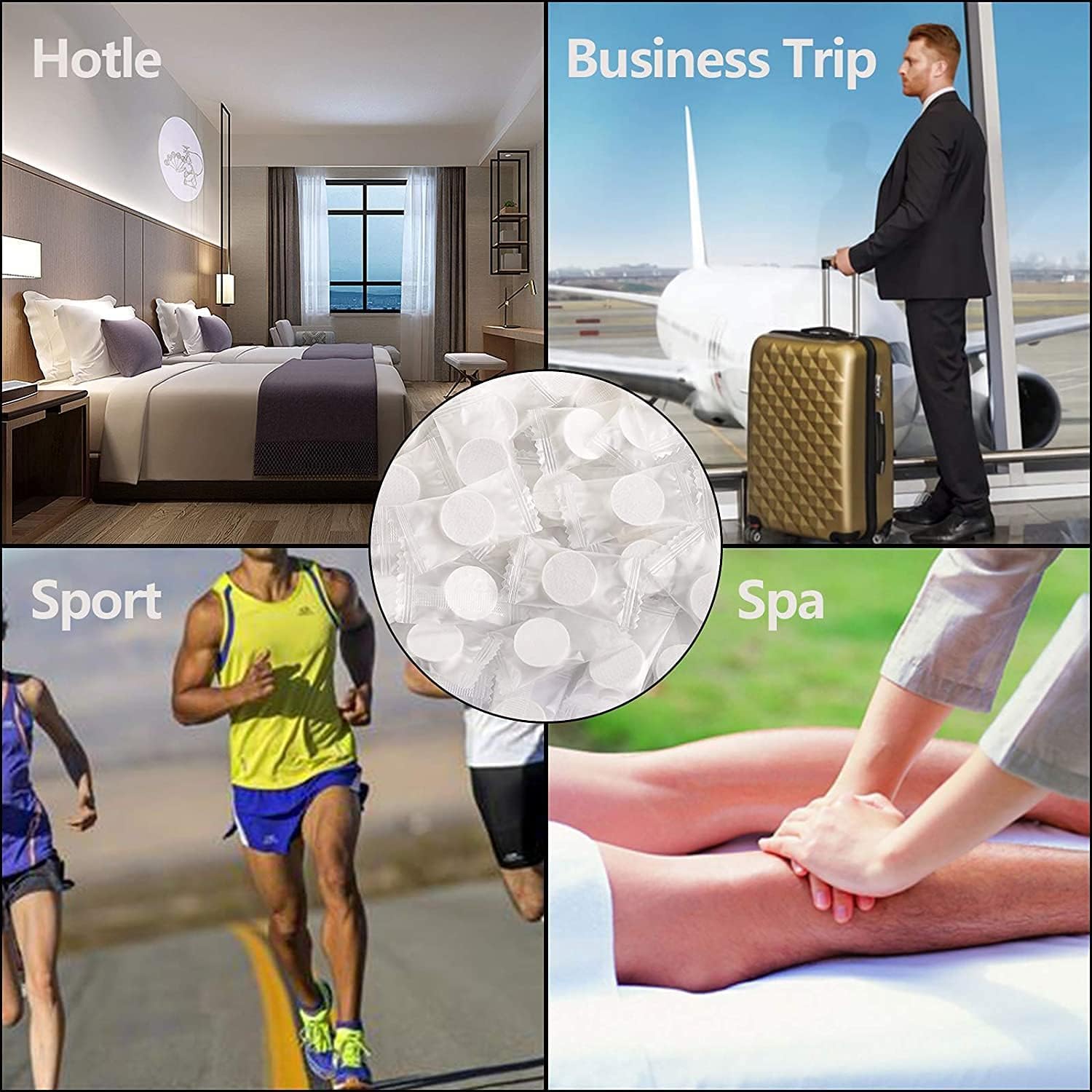 Mini Compressed Cotton Towels | Disposable Travel Wipes | Portable Compact Coin-Sized Tissues for Camping, Hiking & Outdoor Sports | Perfect for Travel, Gym & Emergency Kits