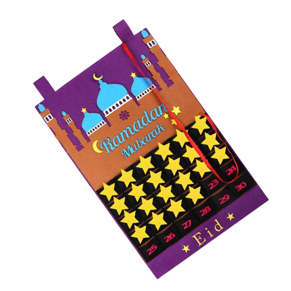 Creative Eid Countdown Calendar - Fashion Hanging Wall Decor for Ramadan & Eid Mubarak Celebrations - Kids Advent Calendar for Home, Party & Festive Decorations - Perfect for Family Gatherings & Islamic Holiday Traditions
