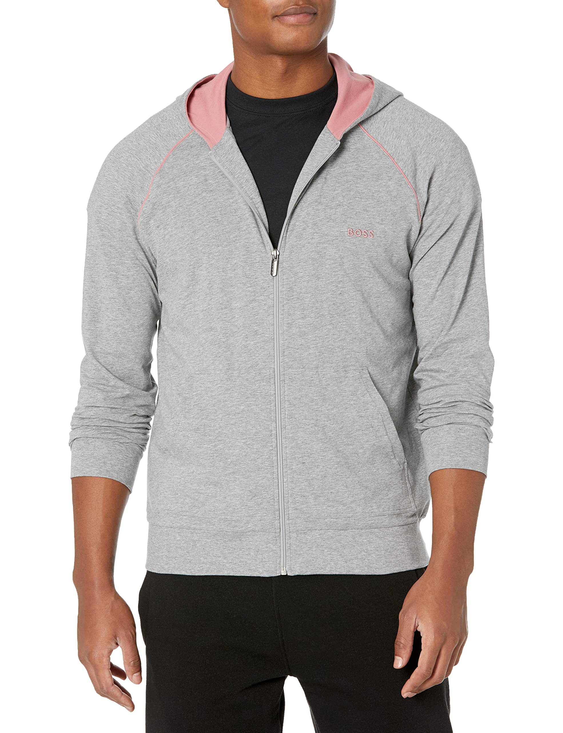 BOSS Men's Mix & Match Zip-Up Hoodie - Stylish & Comfortable Fleece Jacket for Casual Wear, Gym, and Outdoor Activities