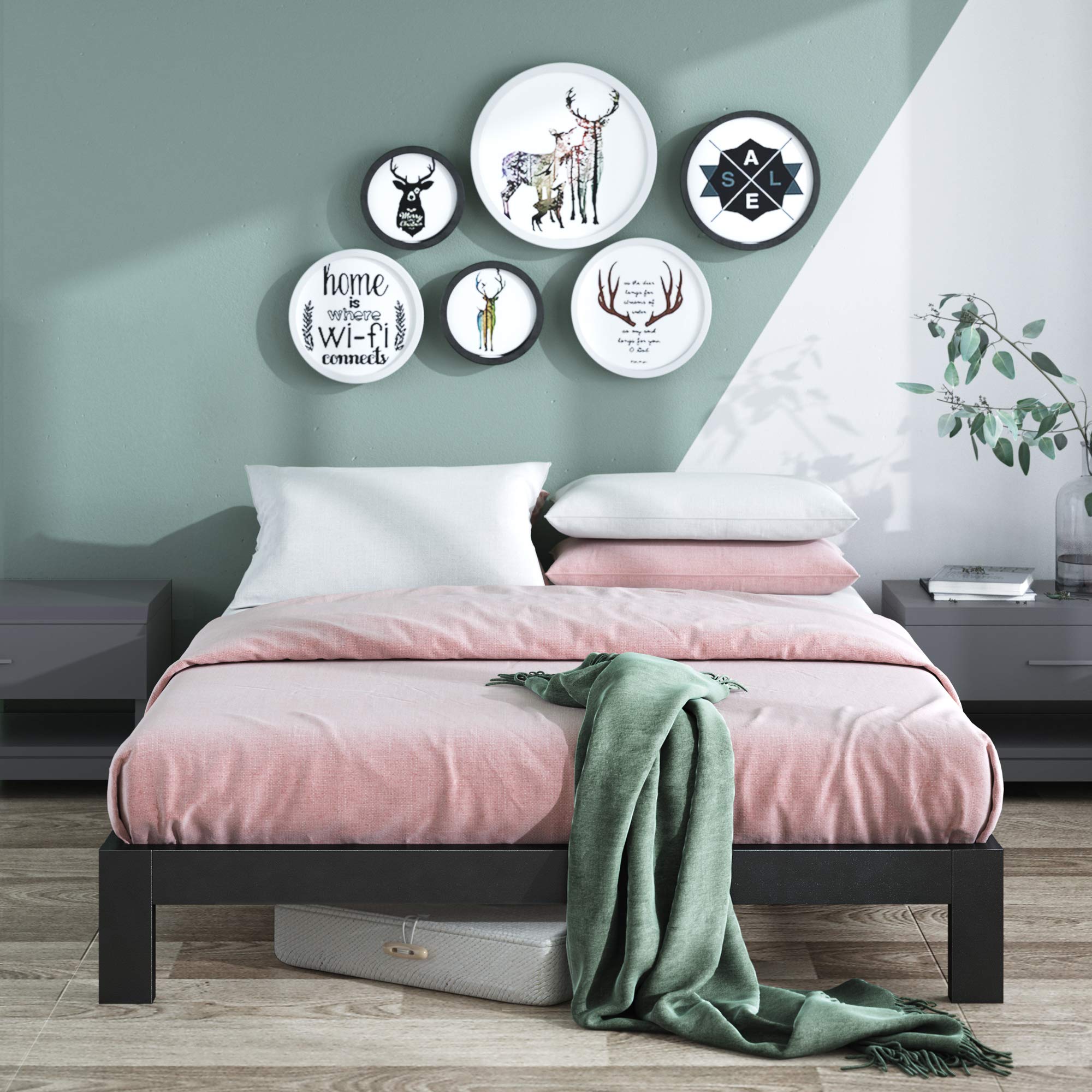 ZINUS Arnav Full Metal Bed Frame - Easy Assembly, No Box Spring Needed for Home & Dorm