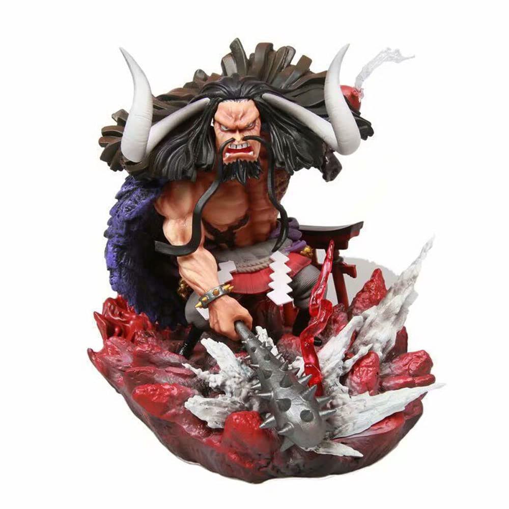 XDYY Anime PVC Static Figure - One Piece Four Emperor Kaido Statue, Hundred Beasts Doll Model Toy for Otaku Collectors | Perfect for Display, Anime Decor, and Gift Giving