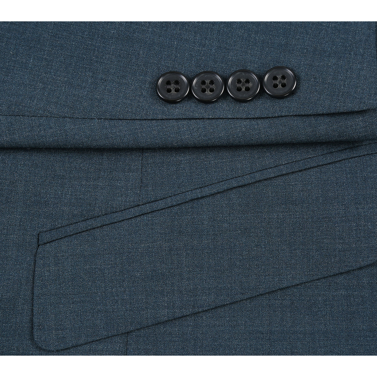 Alessandro Vitello by Renoir Slim Fit Wool Suit for Men - Dark Blue 566 5 | Premium Business Attire for Weddings, Office & Formal Events