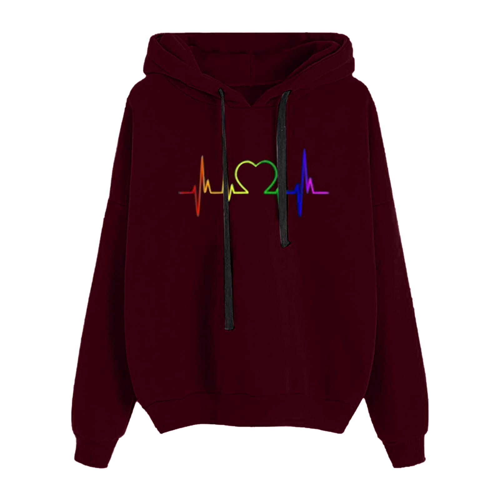 Trendy Women's Fall Lightweight Hoodie Tunic with Pocket - Loose Pullover Sweatshirt for Casual Wear, Outdoor Activities & Layering Outfits