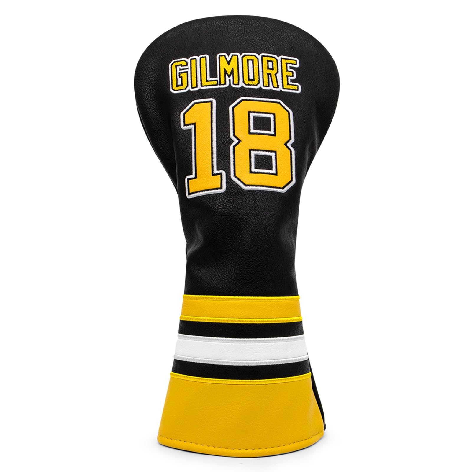 Premium Golf Headcovers Set - Leather Driver, Fairway Wood & Hybrid Club Covers with Embroidery Number 18 & Tags | Blade & Mallet Putter Cover | Perfect for Golf Course & Driving Range Practice
