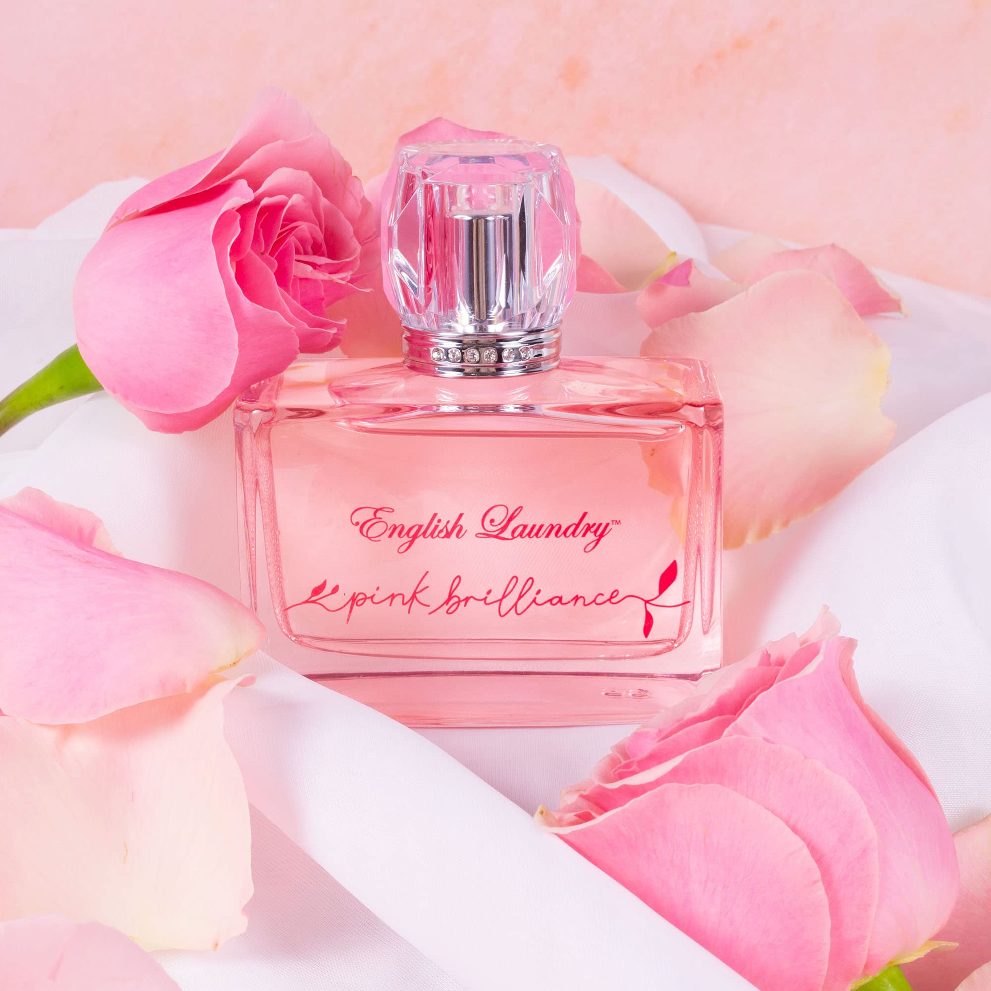 English Laundry Pink Brilliance Eau de Parfum for Women, 3.4 Fl Oz - Floral Fruity Fragrance, Long-Lasting Perfume for Daily Wear, Date Night & Special Occasions