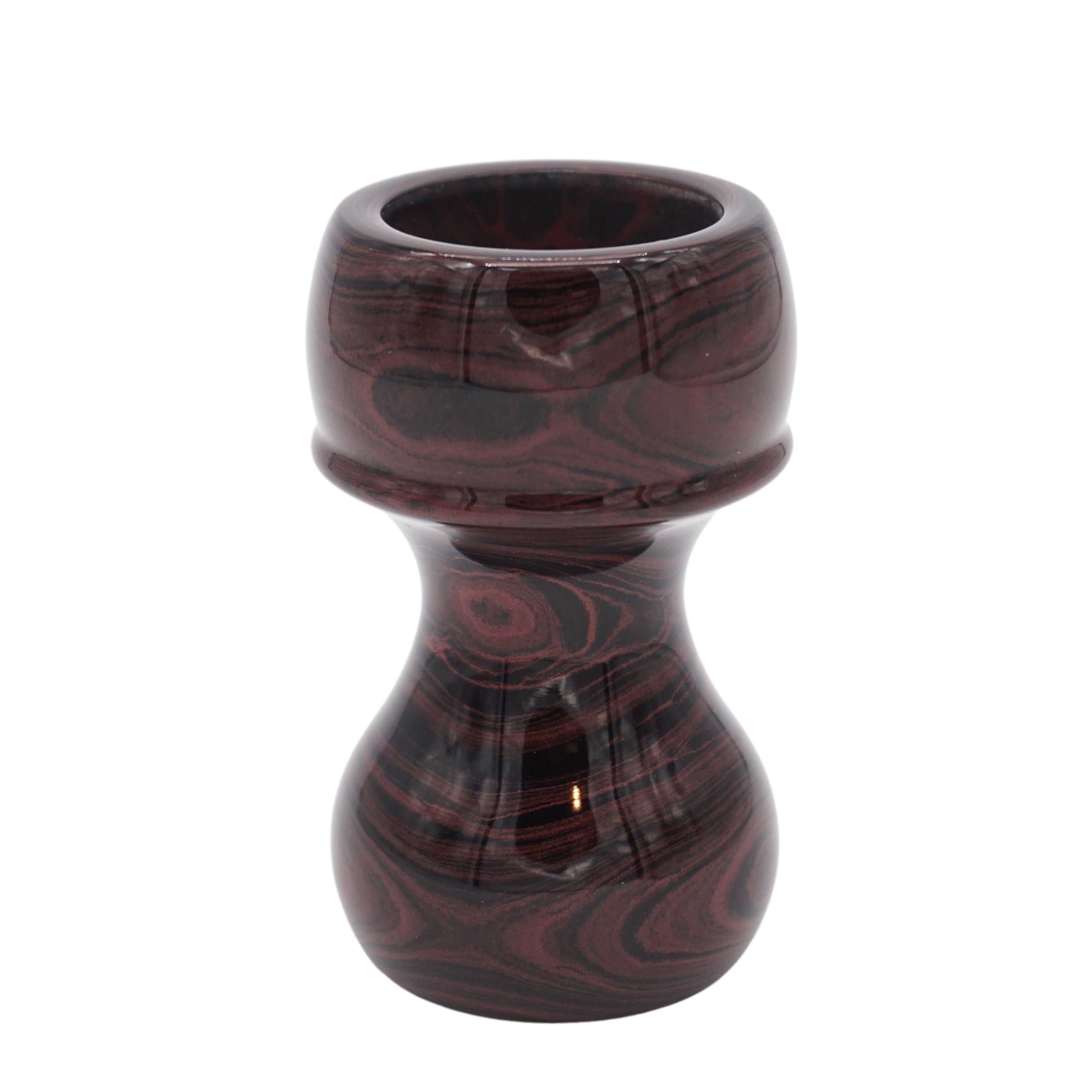 Premium Handcrafted Raspberry Ebonite Shaving Brush Handle - Fits 24mm & 26mm Knots - Perfect for Wet Shaving & Grooming Gifts for Men