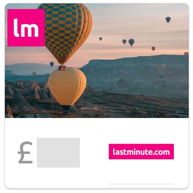 LastMinute.com Travel Gift Card - Email Delivery - Redeemable on UK Site Only - Perfect for Holidays, Birthdays & Surprise Getaways