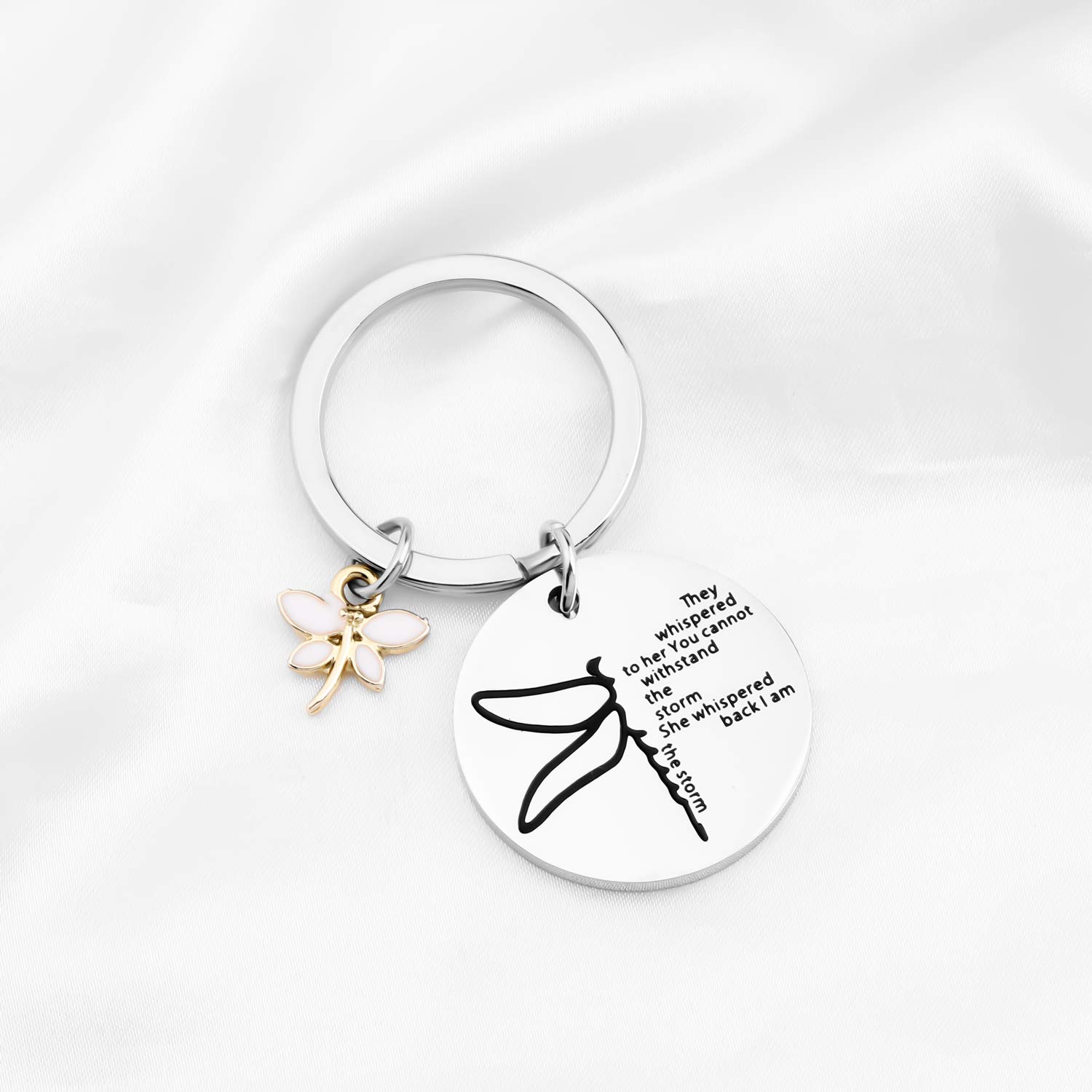 Inspirational Dragonfly Keychain - 