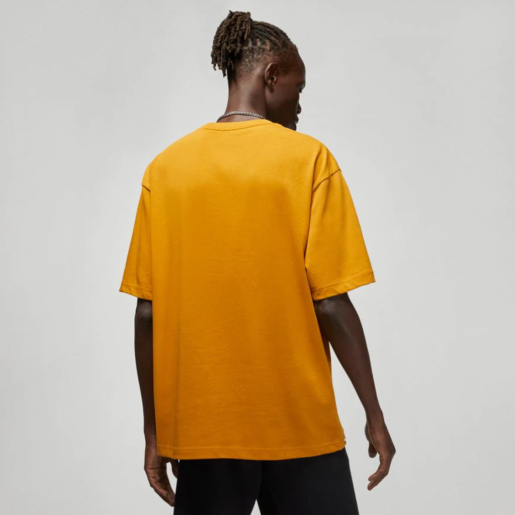 AIR JORDAN WORDMARK Short Sleeve T-Shirt - CHUTNEY Color - Men's Casual Streetwear Tee for Basketball Fans & Urban Fashion Lovers
