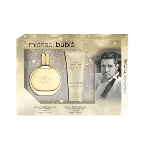 Michael Buble by Invitation Signature 2-Piece Gift Set for Women - Perfect Perfume & Body Lotion Set for Birthday, Anniversary & Valentine's Day Gifts
