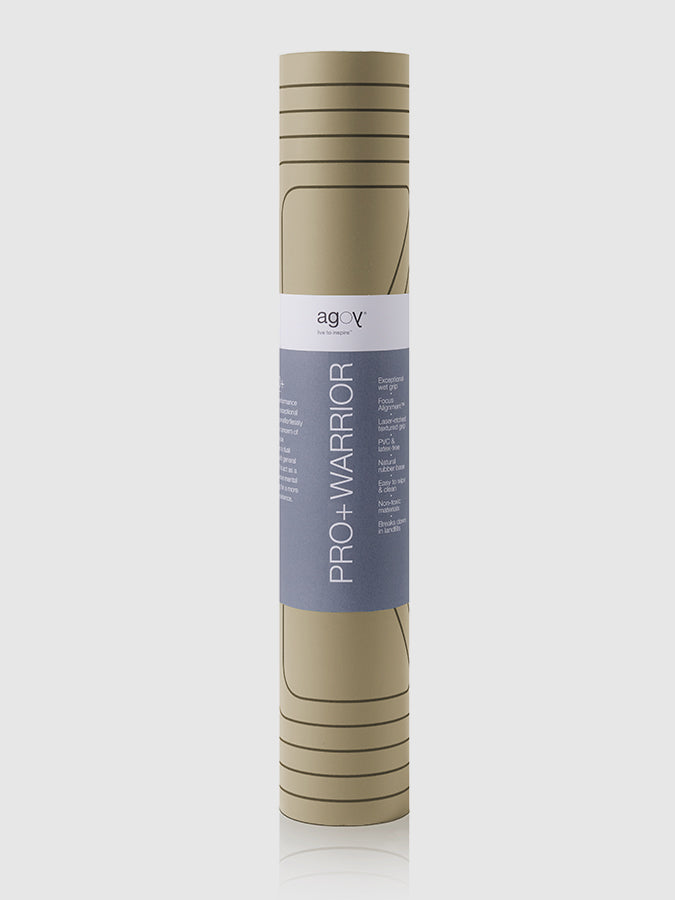 Agoy Pro+ Warrior Yoga Mat - Non-Slip, Eco-Friendly, Extra Thick for Hot Yoga, Pilates & Home Workouts - Perfect for Gym, Studio & Outdoor Use