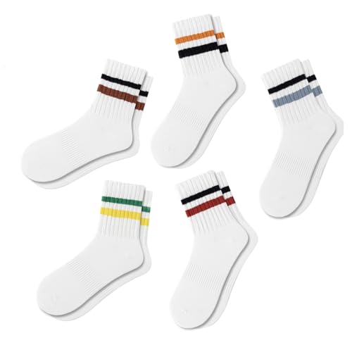 5pack-quarter Socks Striped Multicolor G