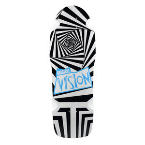 Original Vision Gator Reissue Skateboard Deck - White & Black - Perfect for Street Skating & Skatepark Tricks