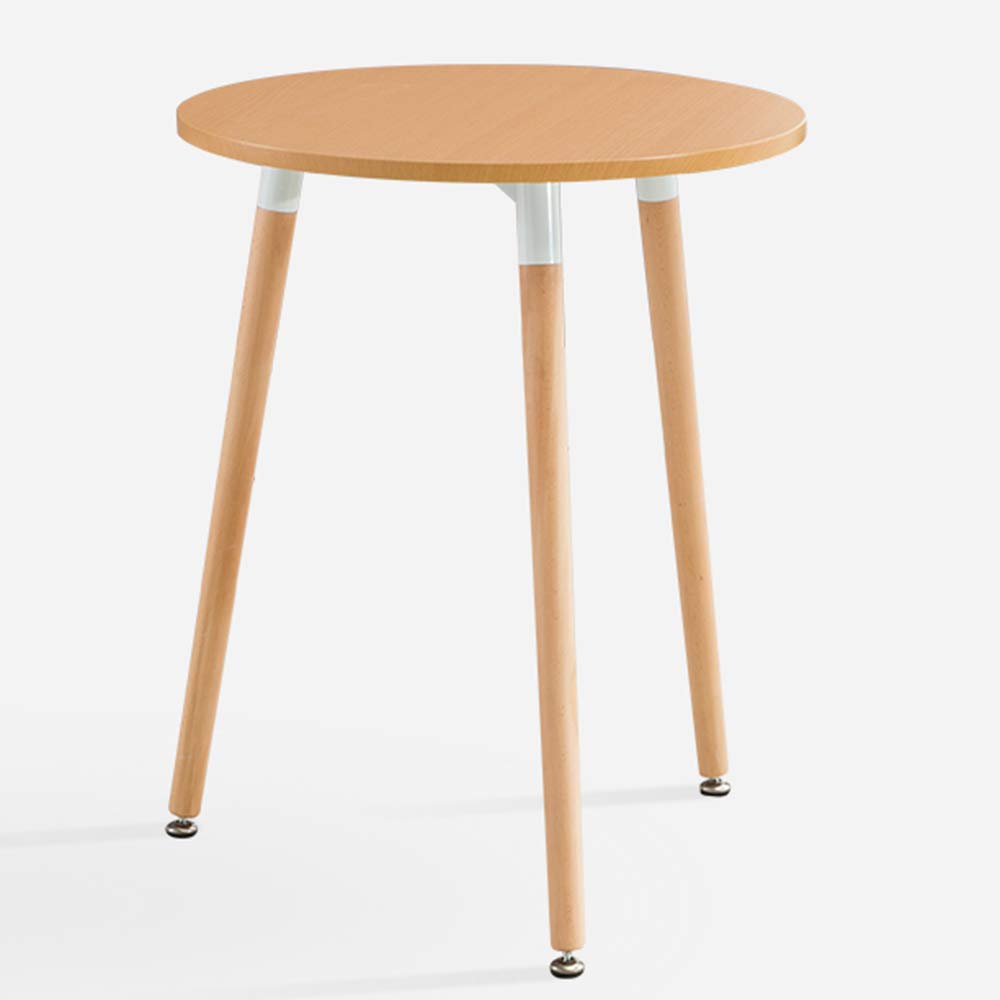Solid Wood Round Side Table - Modern Living Room Sofa End Table, Small Coffee Table for Balcony & Corner | Perfect for Coffee, Books & Decor
