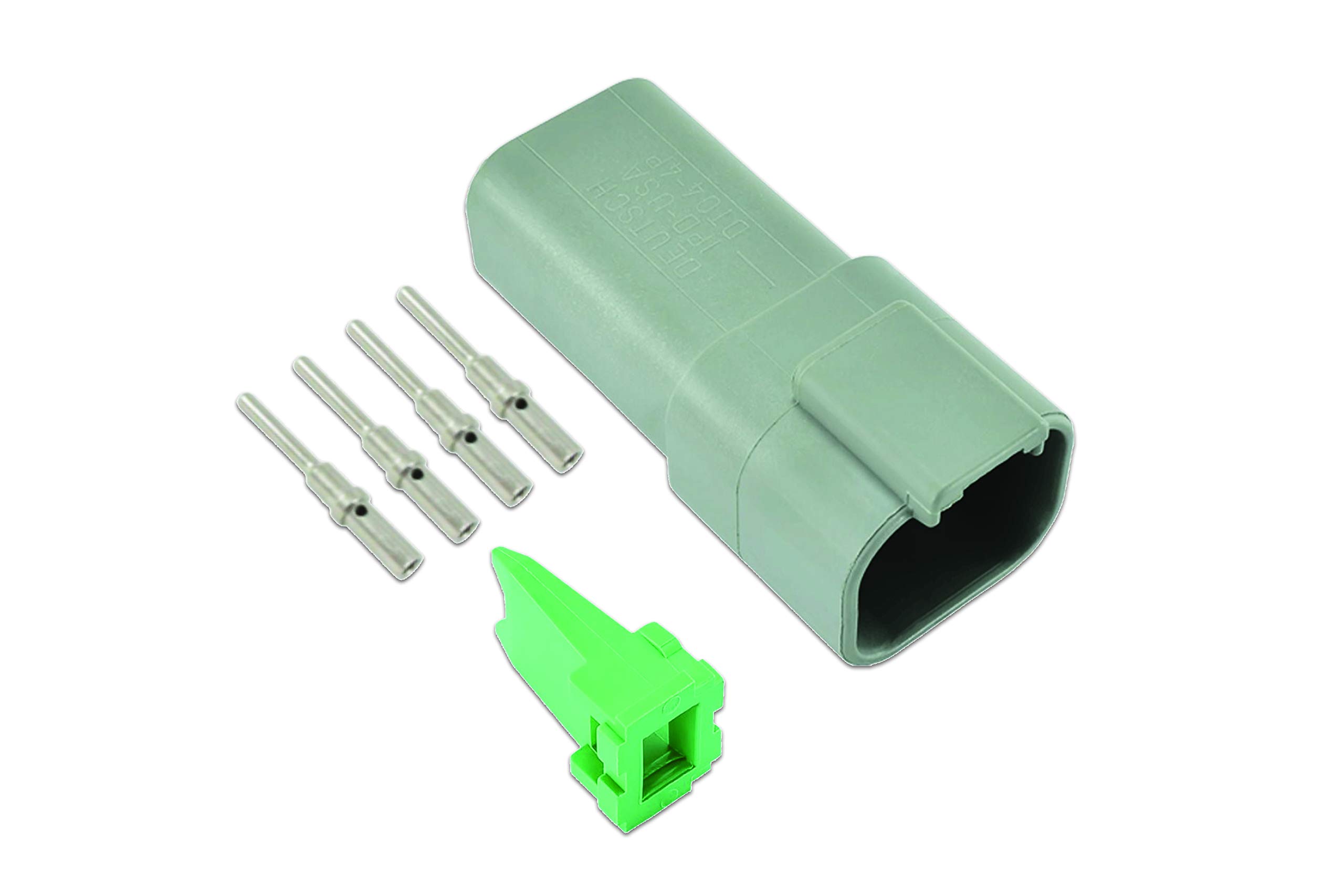 Deutsch 4 Pin Receptacle Connector Kit - 6 Pieces (37506) for Automotive, Marine & Industrial Wiring Applications