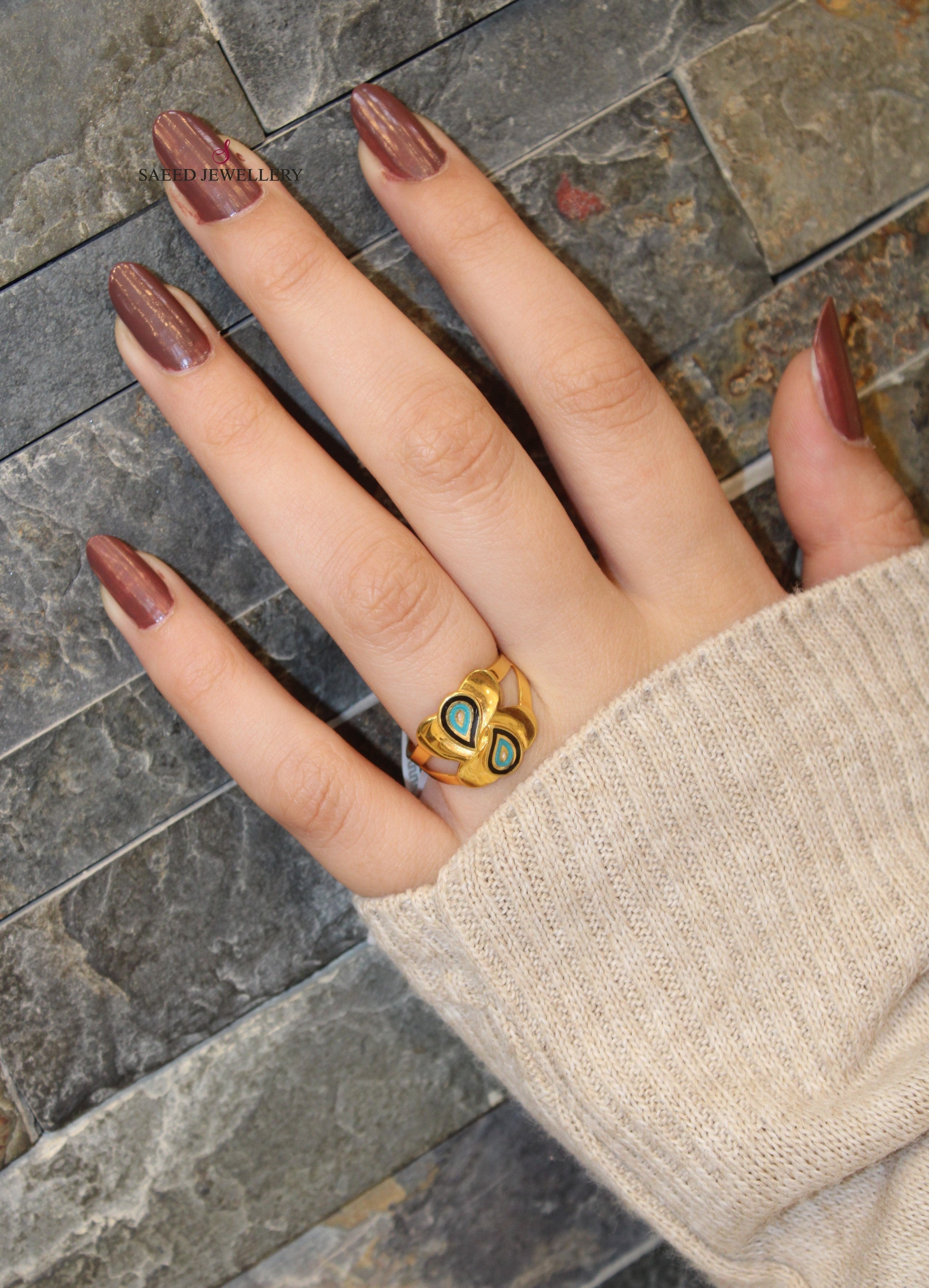 Imported Enamel Ring for Women - Elegant Handmade Jewelry Gift for Valentine's Day, Anniversary & Special Occasions