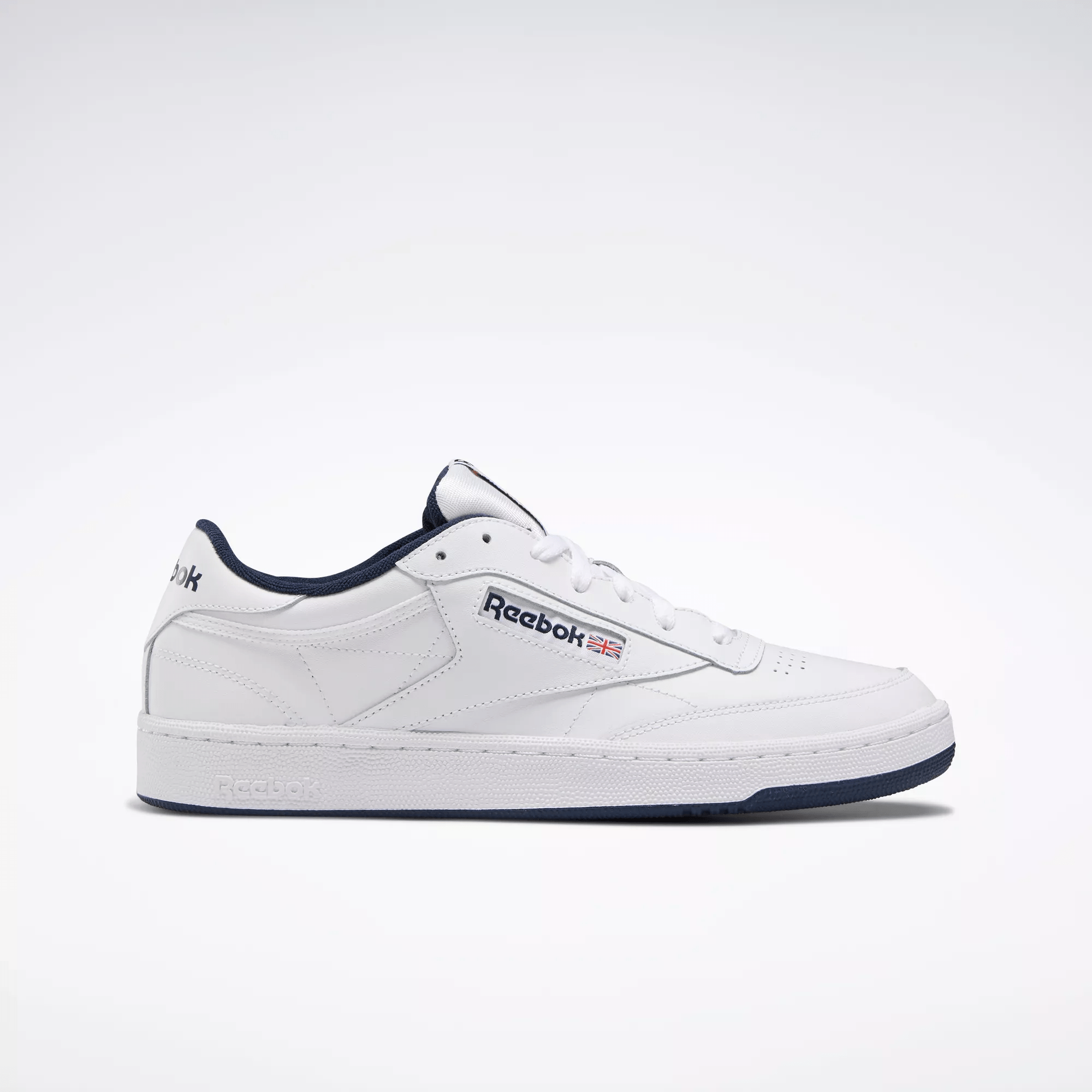 Reebok Club C 85 Vintage Sneakers - White & Navy Blue Classic Tennis Shoes for Men & Women | Perfect for Casual Wear, Gym, and Street Style Fashion