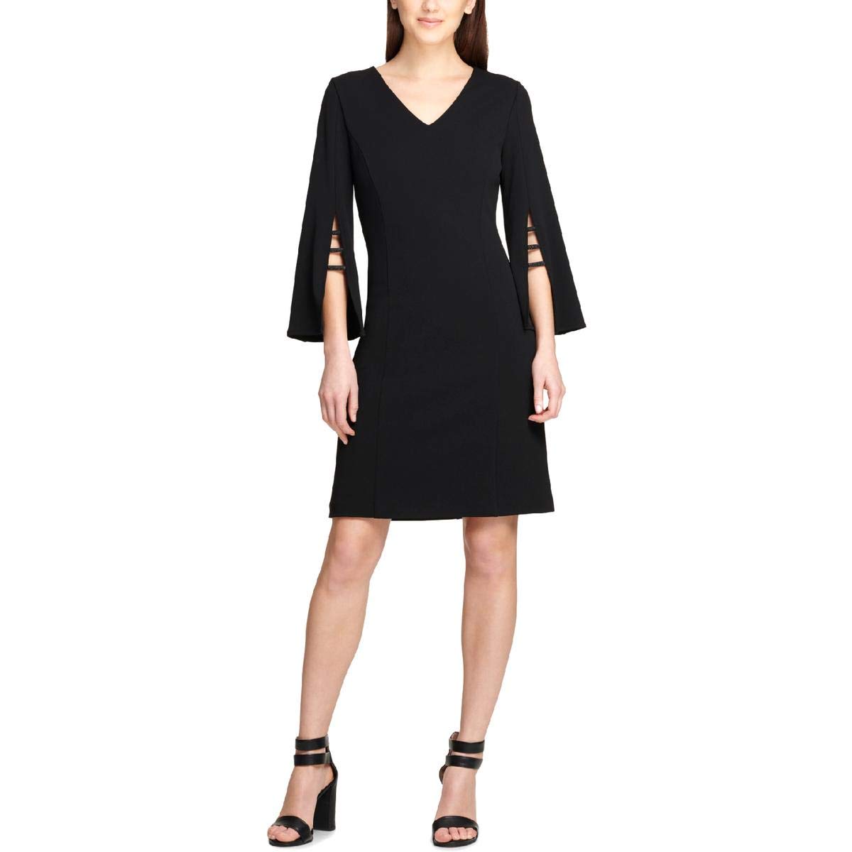 DKNY Women's A-Line Dress - Elegant Flowy Midi Dress for Casual & Office Wear | Perfect for Work, Date Night & Special Occasions
