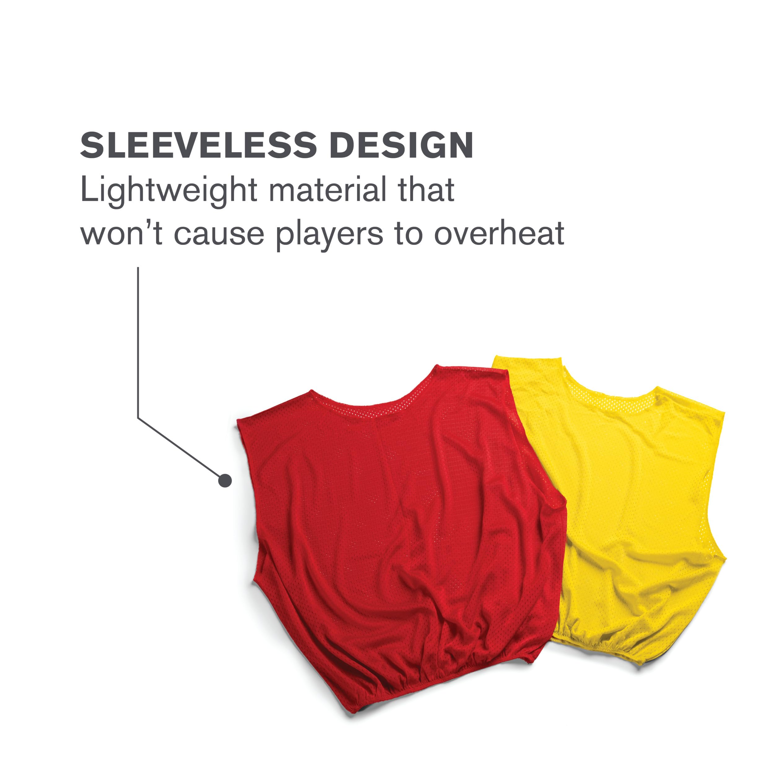 SKLZ Sports Mesh Practice Jersey Pack of 6 - Durable & Breathable Team Jerseys for Football, Basketball, Soccer - Perfect for Training, Games & Team Uniforms