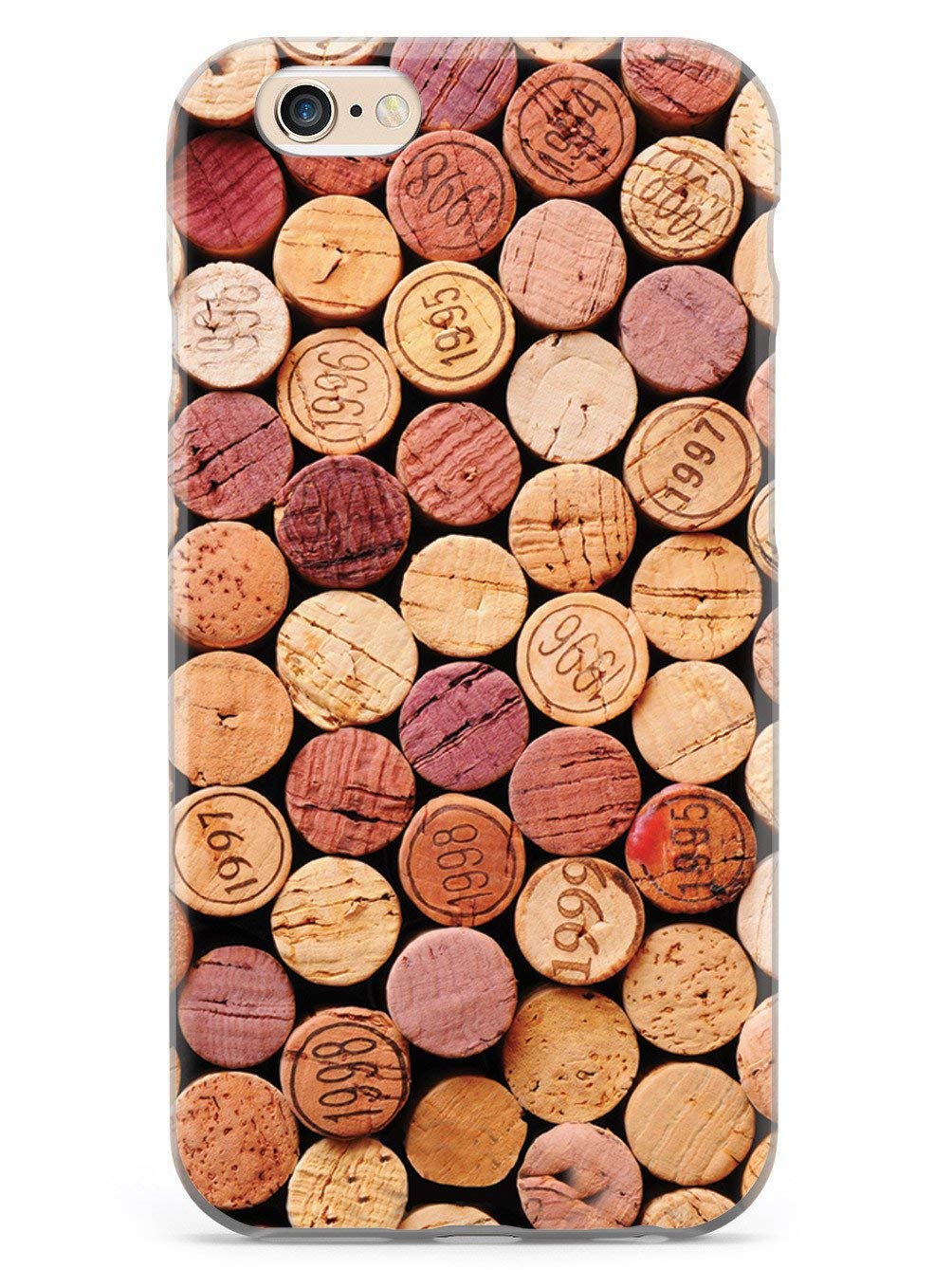 3D Textured Protective Phone Case for Apple iPhone 6/6s - Wine Cork Design Inspired Case - Perfect for Wine Lovers & Bar Enthusiasts - Durable Cover for Daily Use, Parties & Gifts