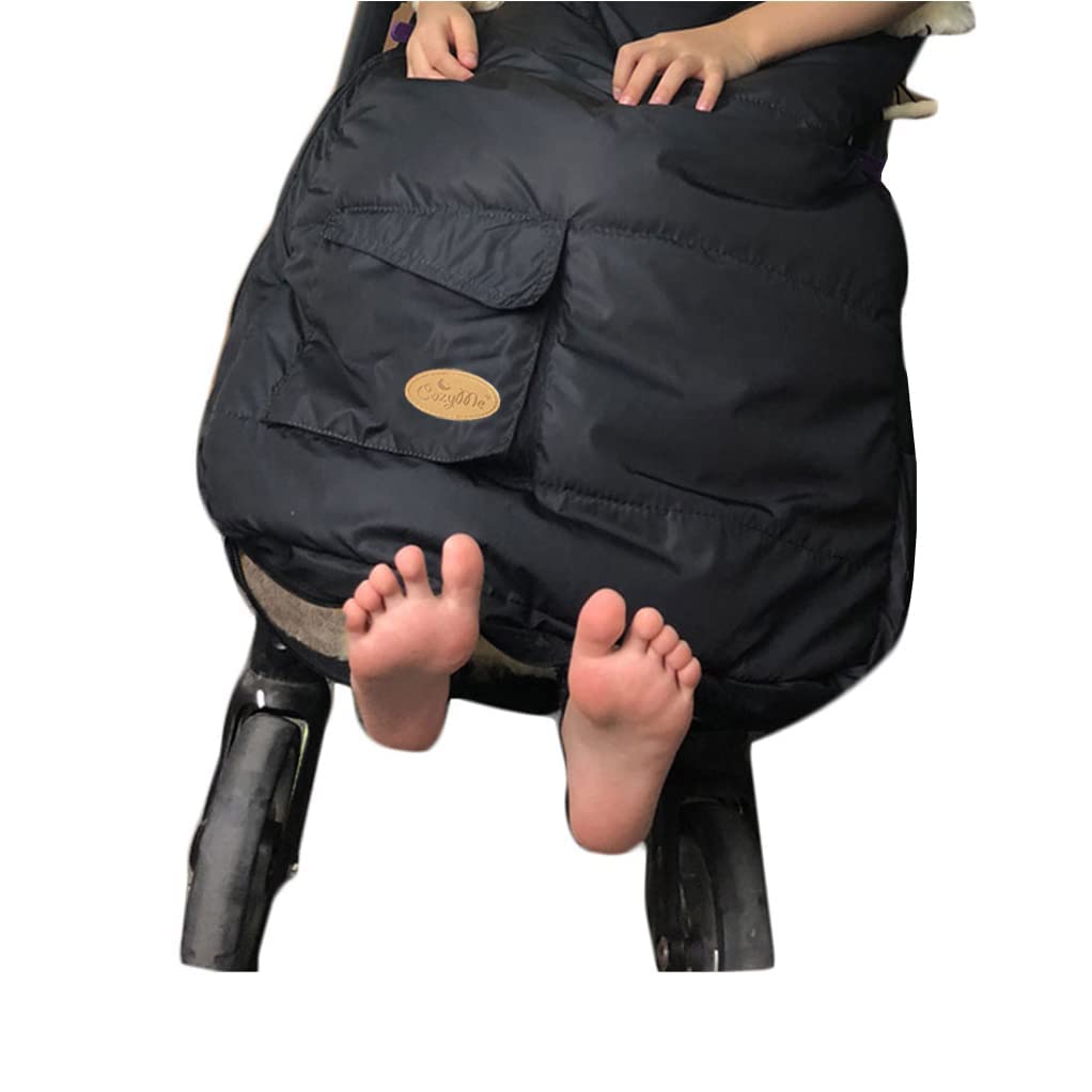 Premium Eco-Friendly Australian Sheepskin Stroller Footmuff - Windproof & Waterproof Universal Baby Stroller Sleeping Bag for Newborns & Toddlers - Perfect for Winter Walks, Outdoor Adventures & Stroller Naps