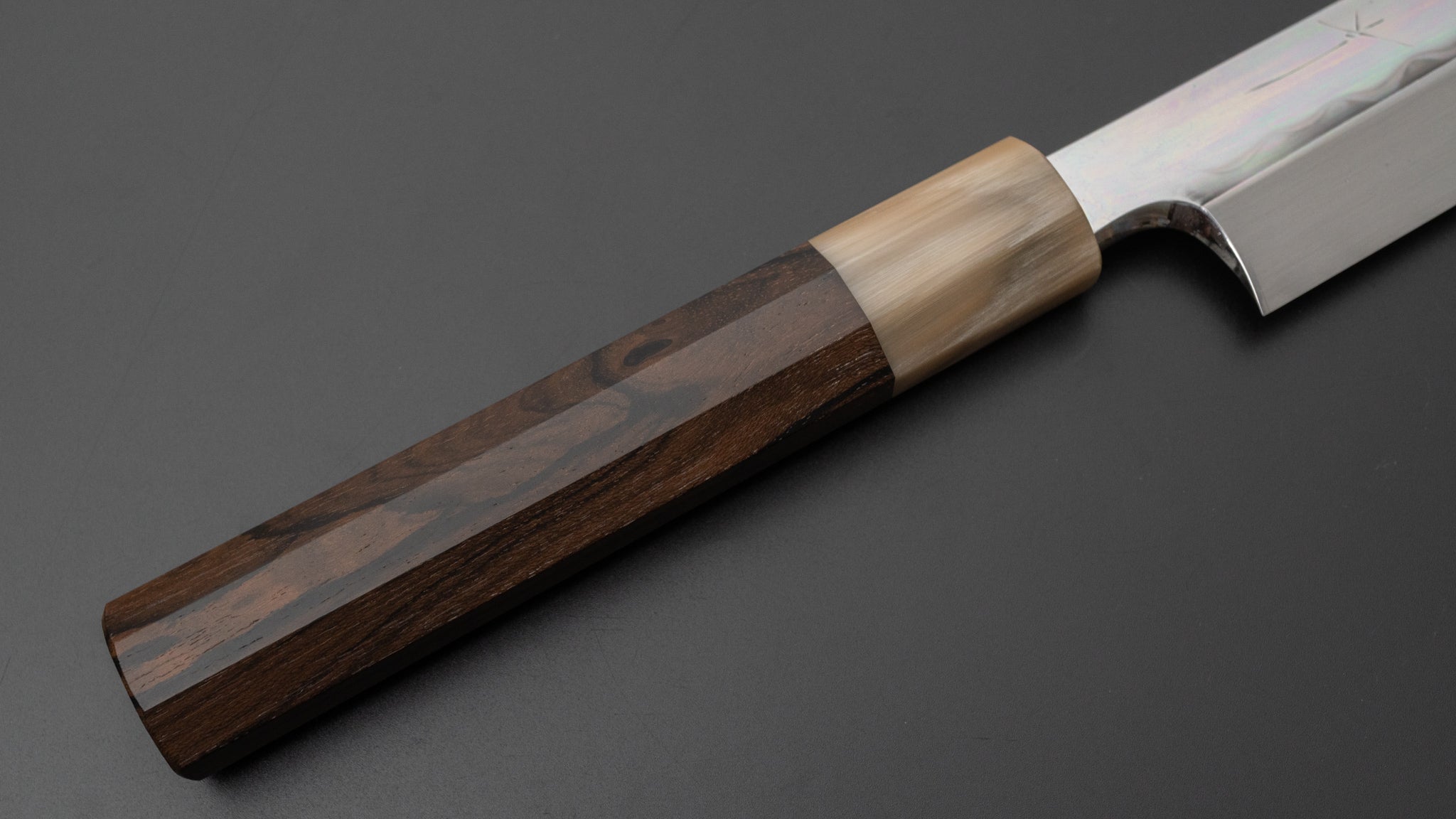 Hitohira Togashi White #2 Mizu Honyaki Yanagiba 330mm Japanese Sushi Knife with Ziricote Wood Handle & Saya - Perfect for Sushi Chefs & Professional Japanese Cuisine