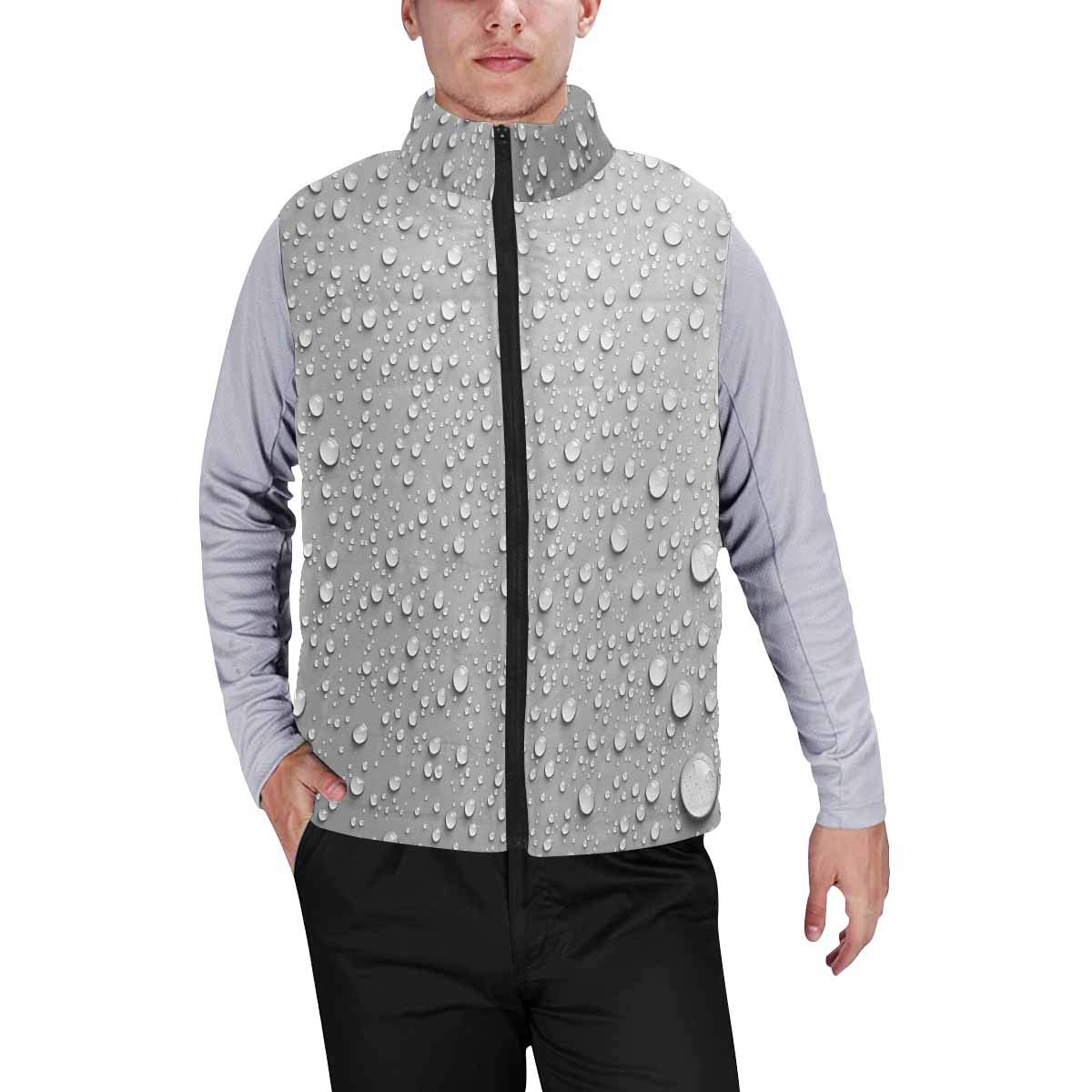 InterestPrint Men's Winter Padded Vest Coat - Lightweight Warm Quilted Jacket for Outdoor Activities, Casual Wear, and Work | Water-Resistant Design with White Background