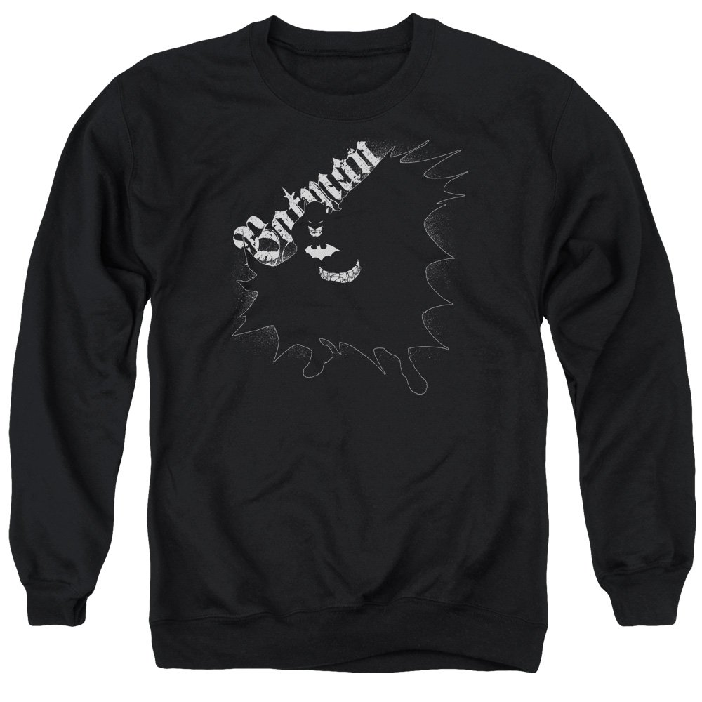 Batman Darkness Unisex Adult Crewneck Sweatshirt - Comfortable Graphic Pullover for Men & Women | Perfect for Cosplay, Halloween & Casual Wear