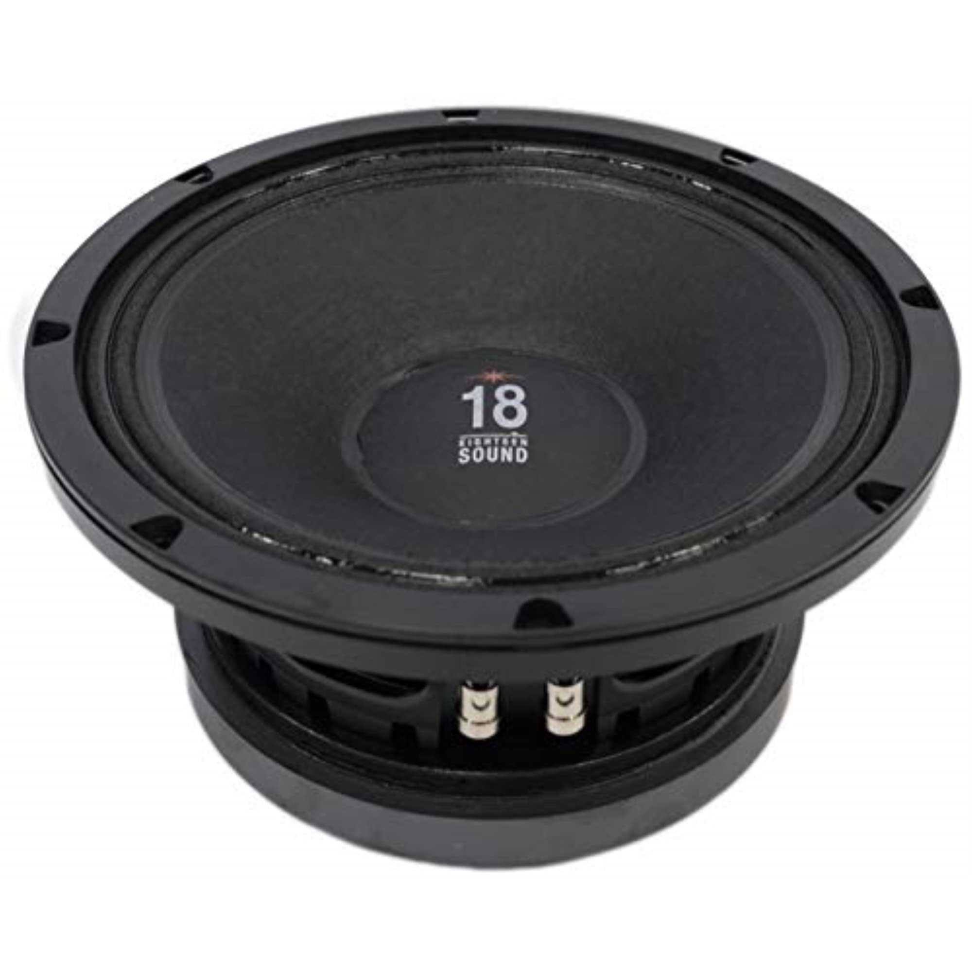 18 Sound 10MB777 10 Inch 8 Ohm Mid Bass Woofer Speaker - High Power Car Audio & Home Theater Subwoofer for Professional Sound Systems