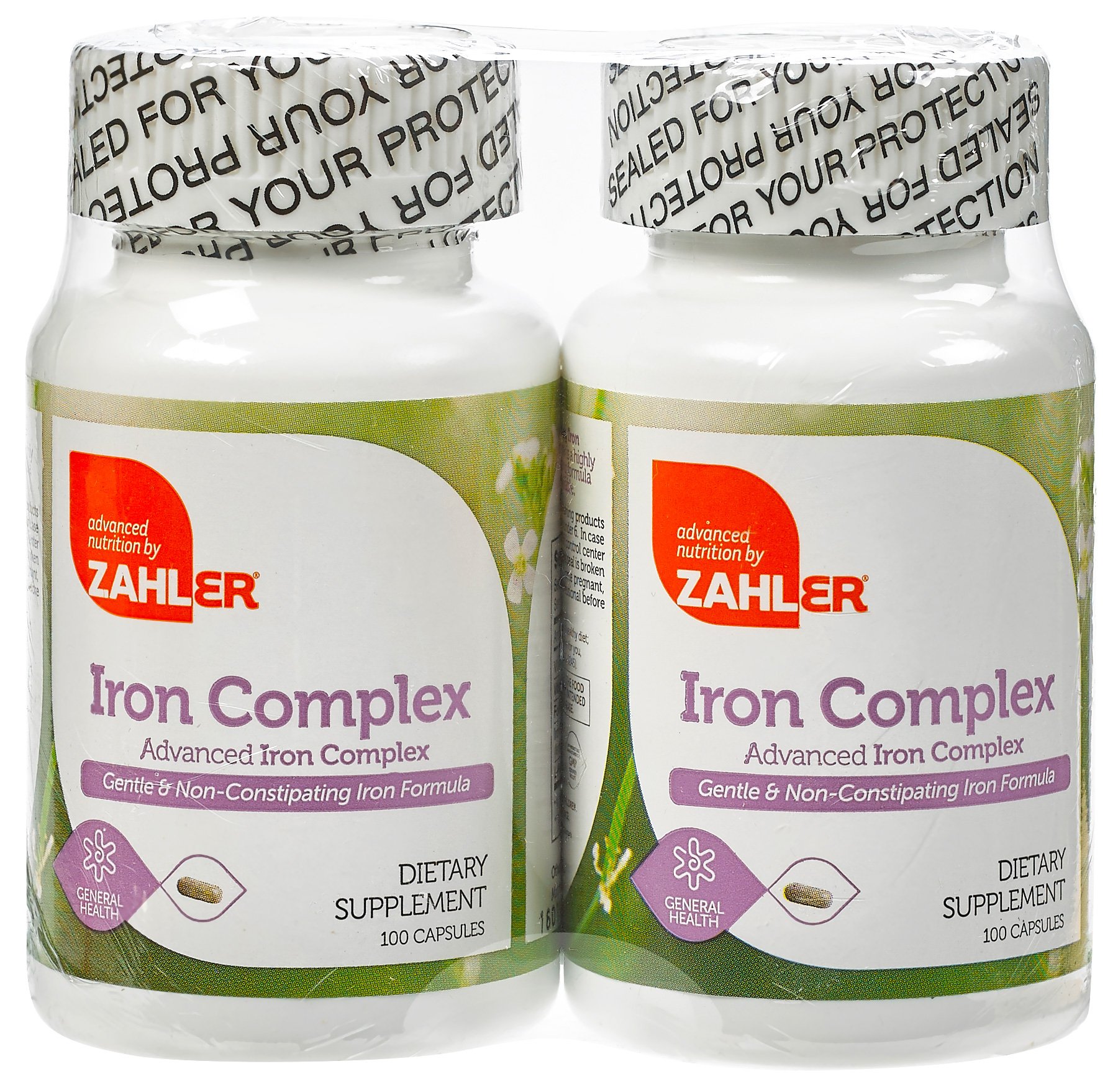 Zahlers Iron Complex Supplement - 200 Capsules with Ferrochel for Optimal Absorption, Gentle on Stomach, Kosher Certified | Iron Pills with Vitamin C for Blood Building & Energy Support | Daily Iron Supplement for Women & Men with Low Iron Levels