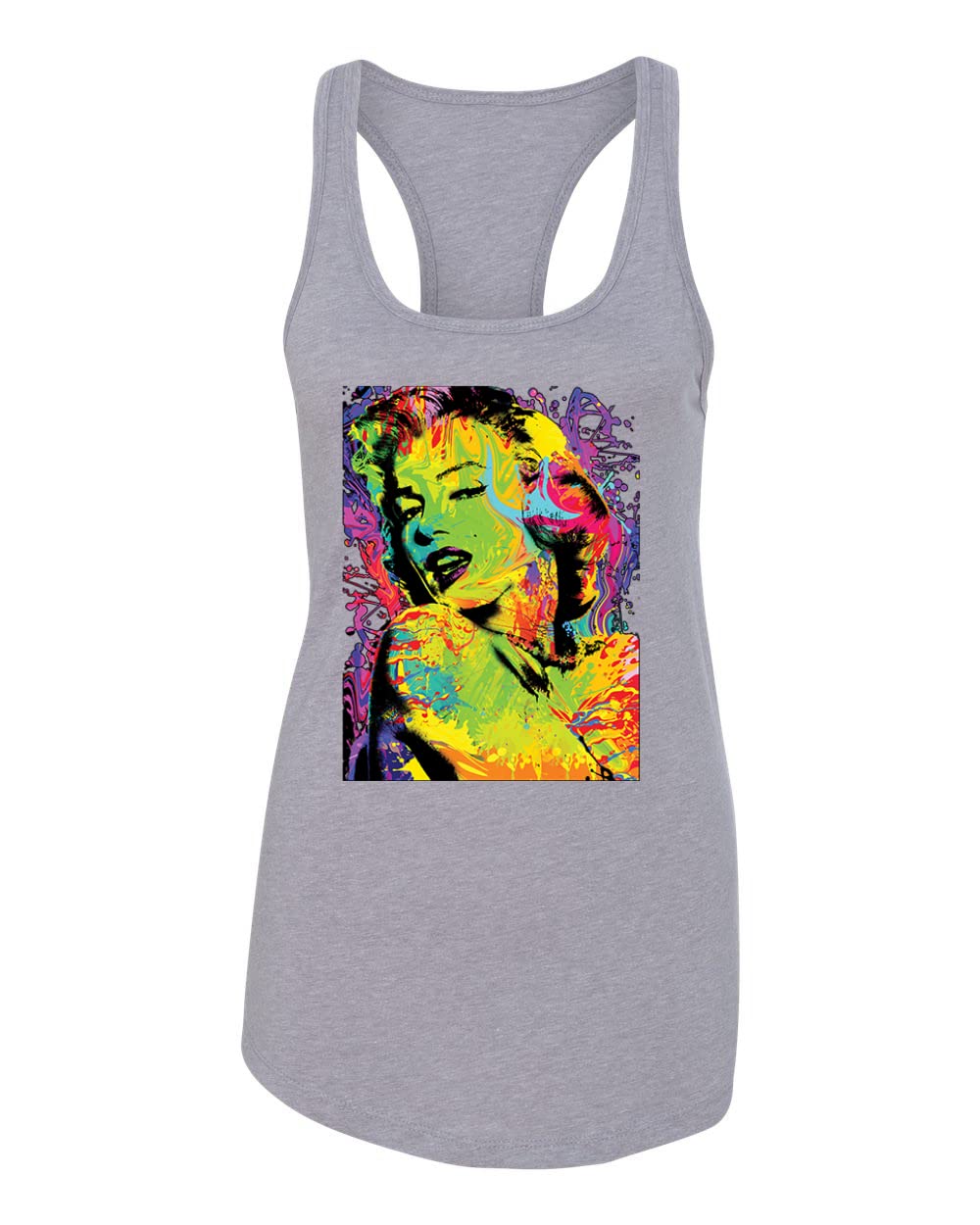 Stylish Marilyn Monroe Pop Culture Women's Racerback Tank Top - Vintage Fashion for Summer, Casual Wear & Music Festivals