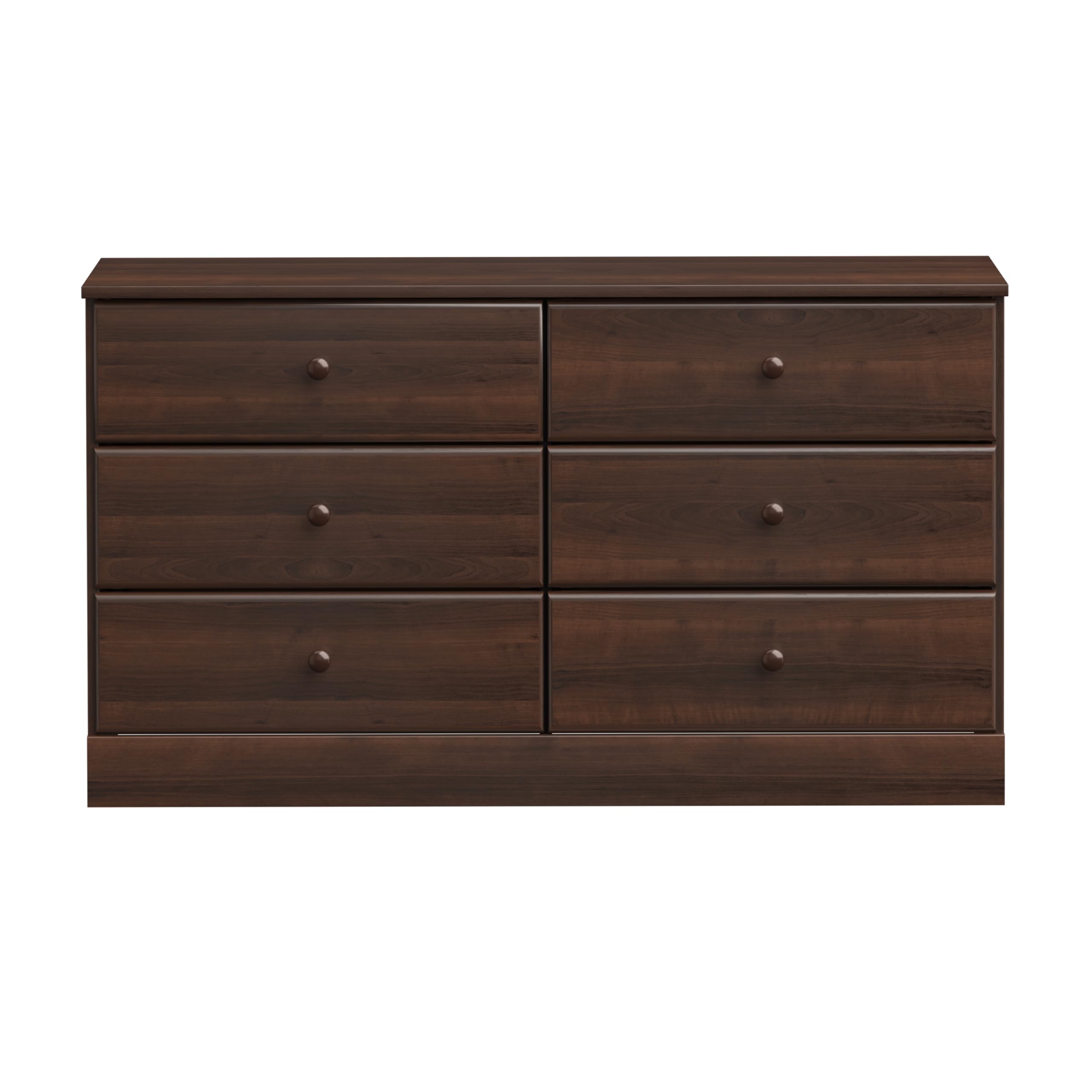 Prepac Astrid 6-Drawer Double Dresser - Espresso Finish, 47.5