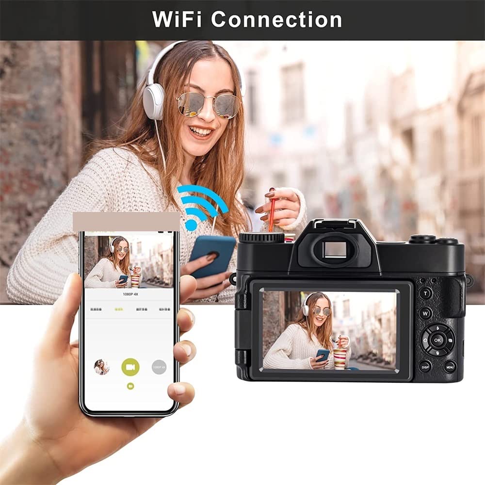 AUBEST 4K Video Camera Camcorder with 48MP Digital Photography, 3